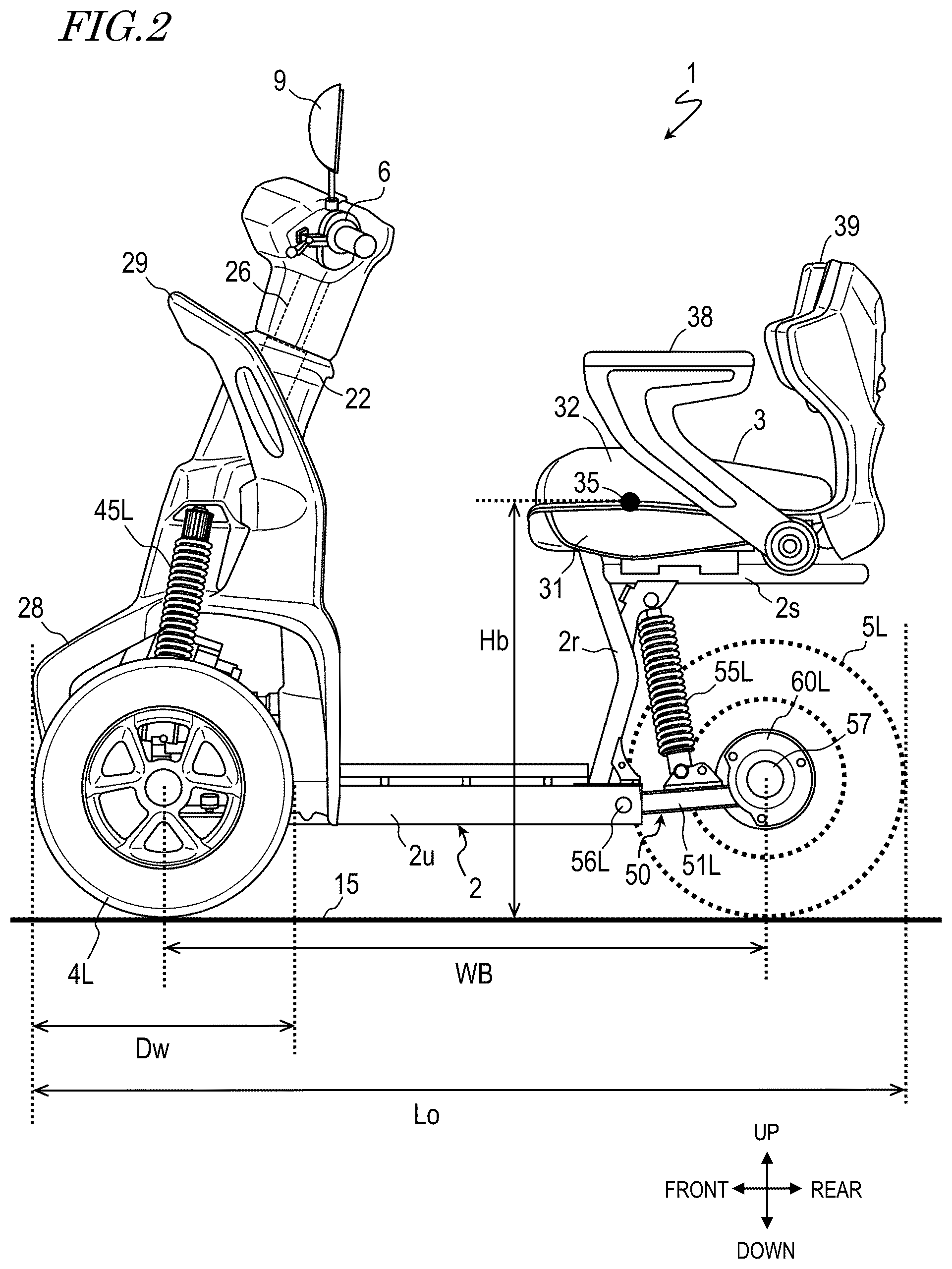 Patent US12102576 Figure 2 – Vehicle