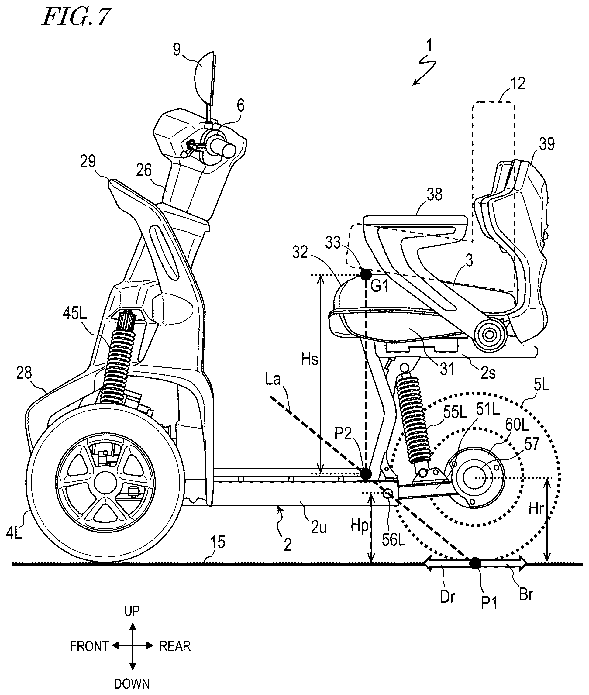 Patent US12102576 Figure 7 – Vehicle