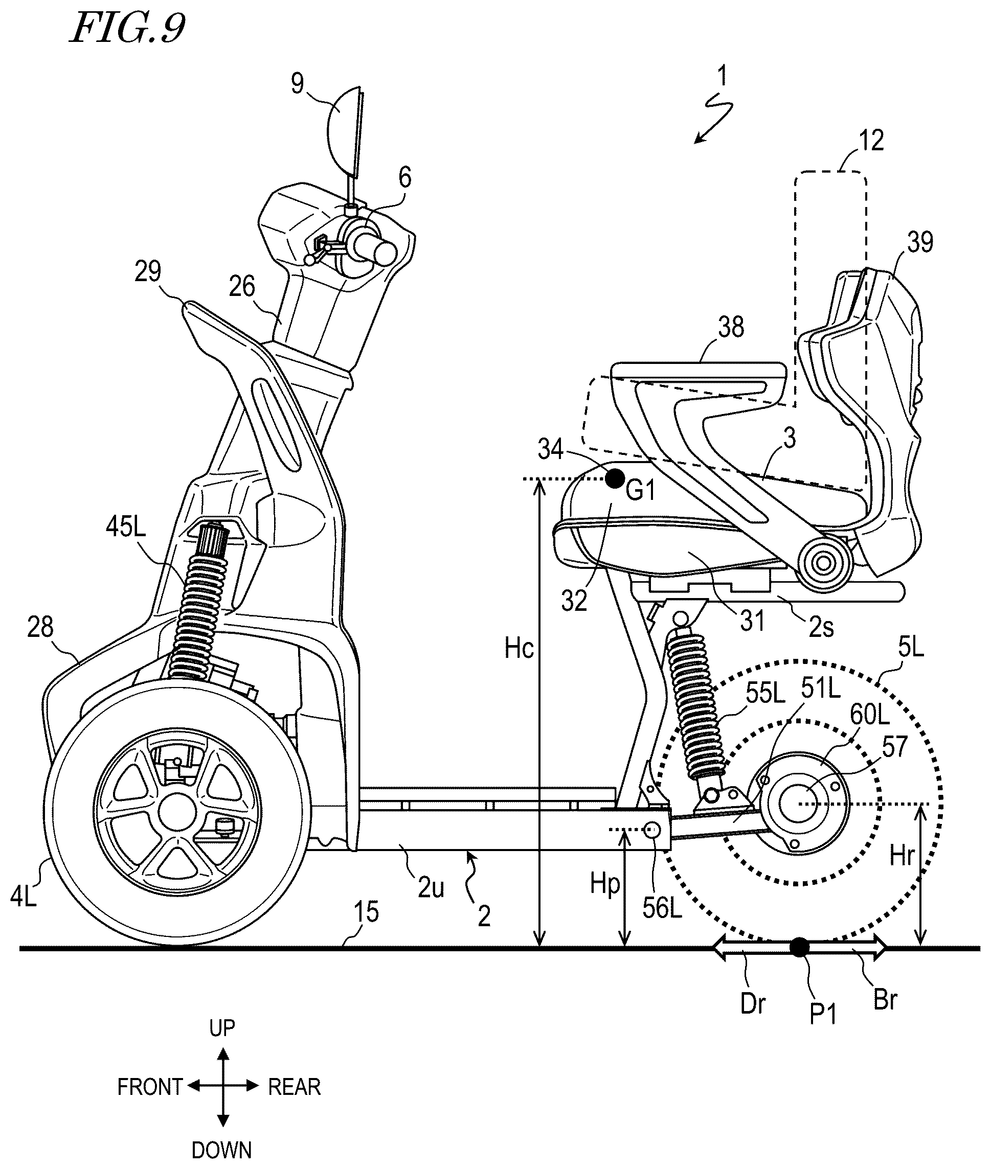 Patent US12102576 Figure 9 – Vehicle