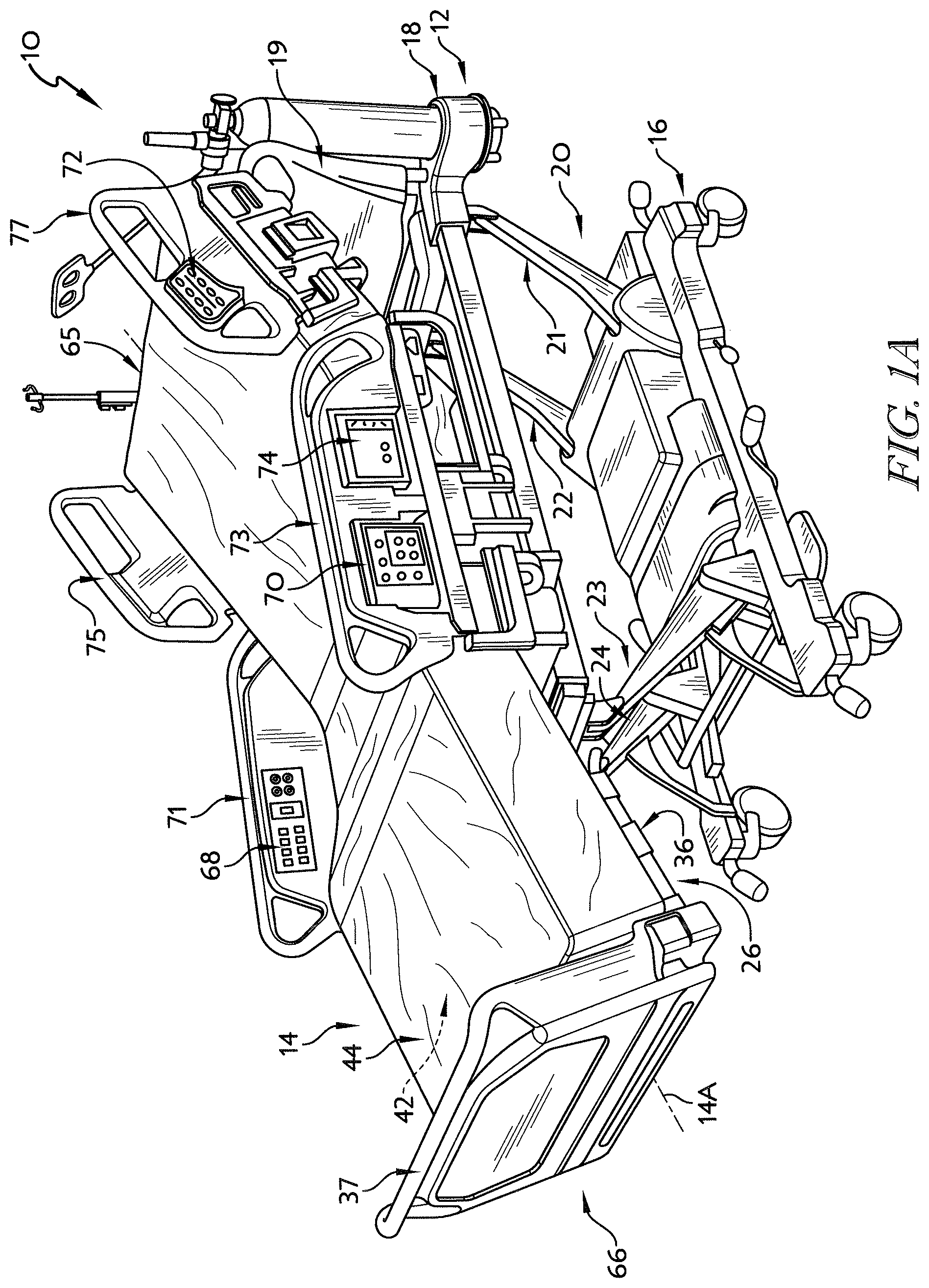 Patent US12102577 Figure 1 – Mattress bladder control using a bleed valve