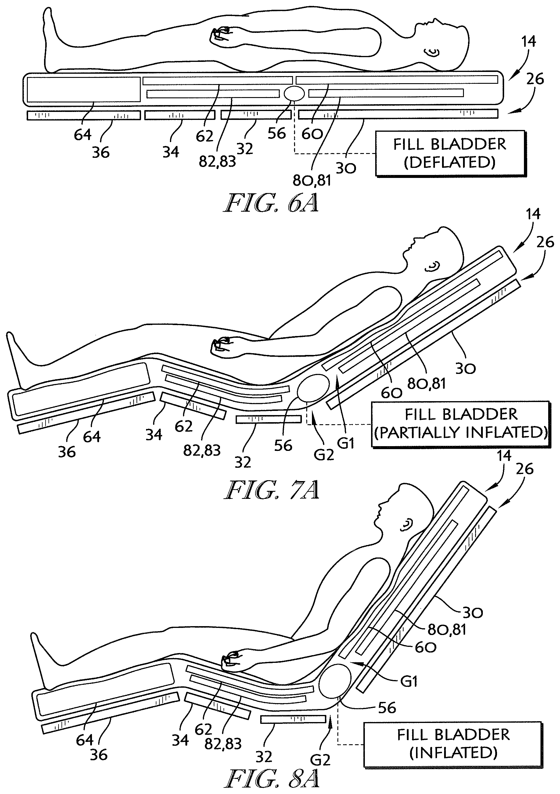 Patent US12102577 Figure 10 – Mattress bladder control using a bleed valve