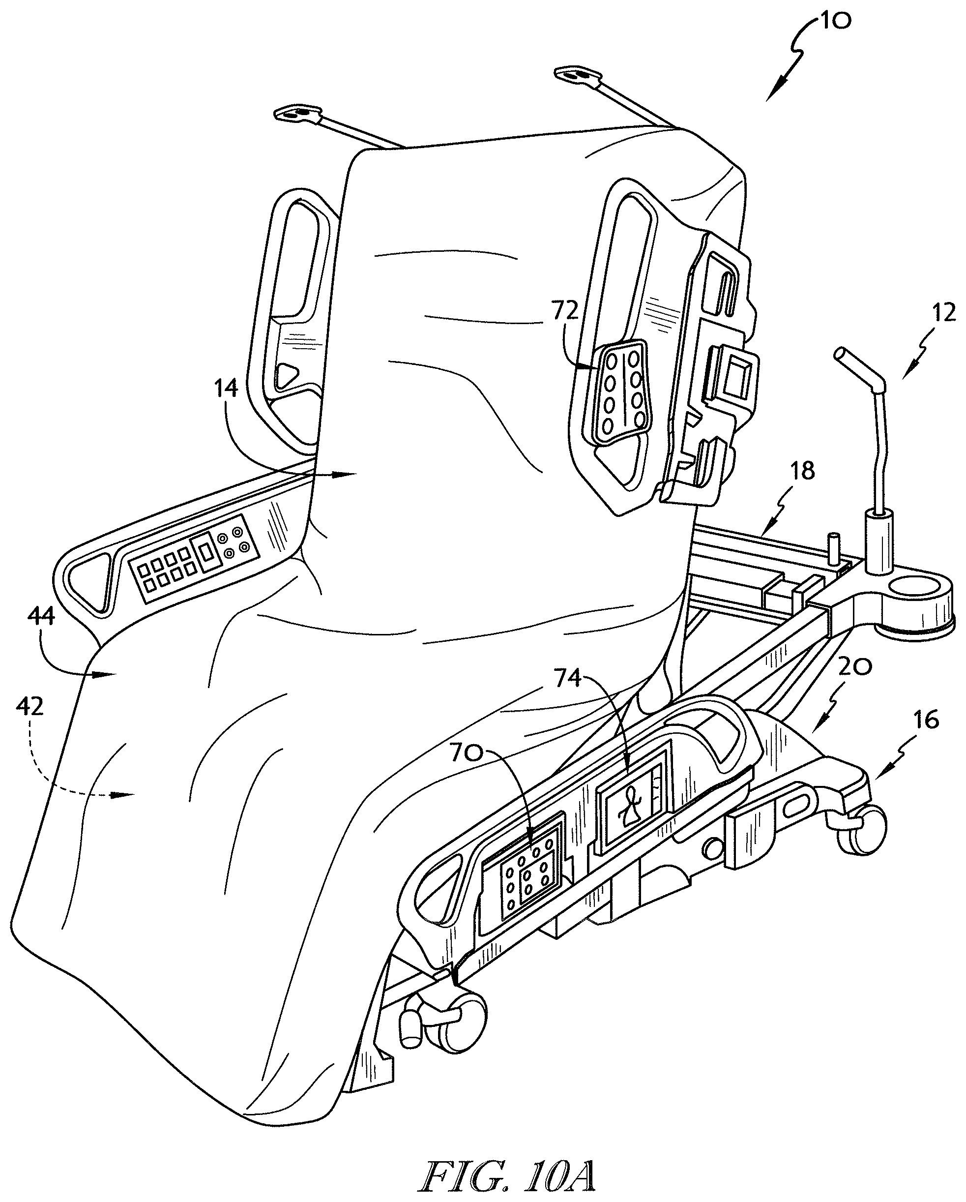 Patent US12102577 Figure 14 – Mattress bladder control using a bleed valve