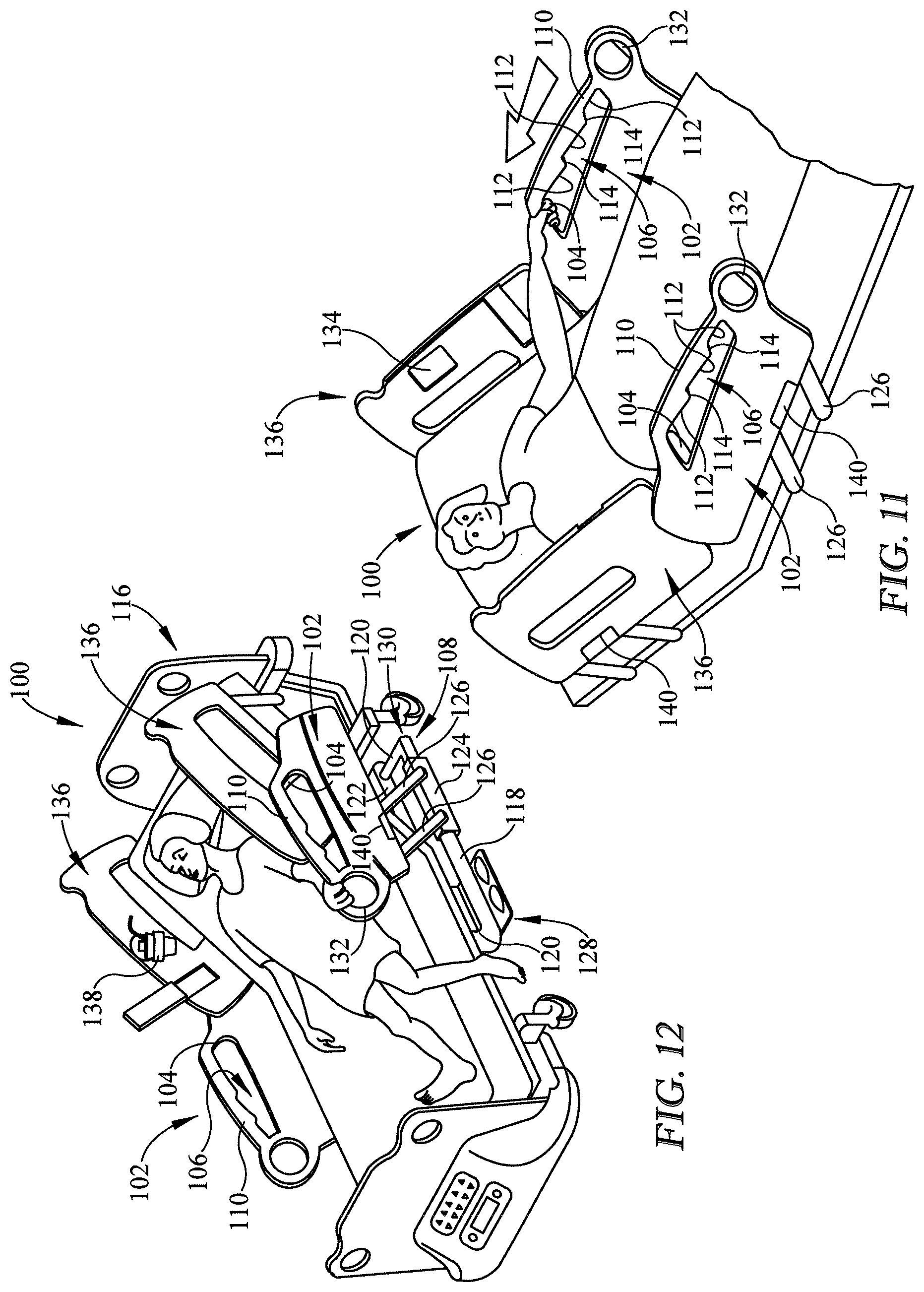 Patent US12102579 Figure 4 – Patient support apparatus having patient lift