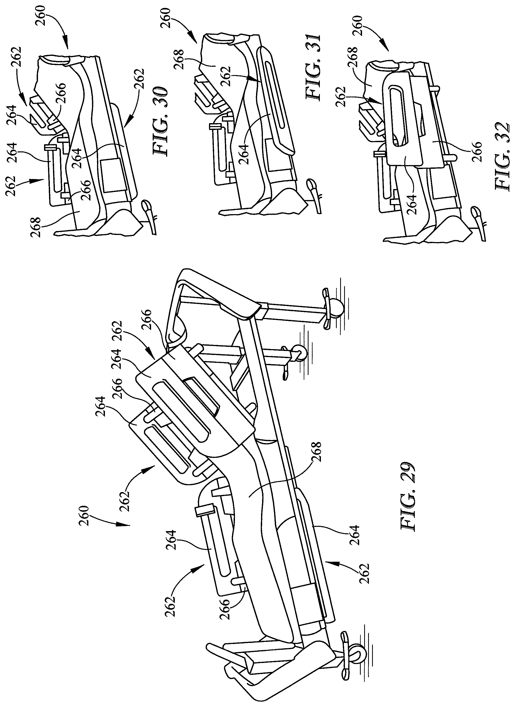 Patent US12102579 Figure 11 – Patient support apparatus having patient lift