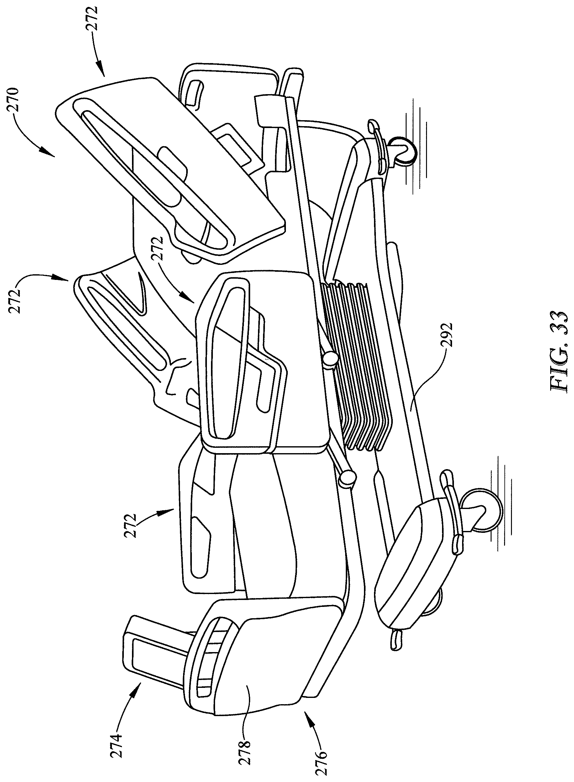 Patent US12102579 Figure 12 – Patient support apparatus having patient lift