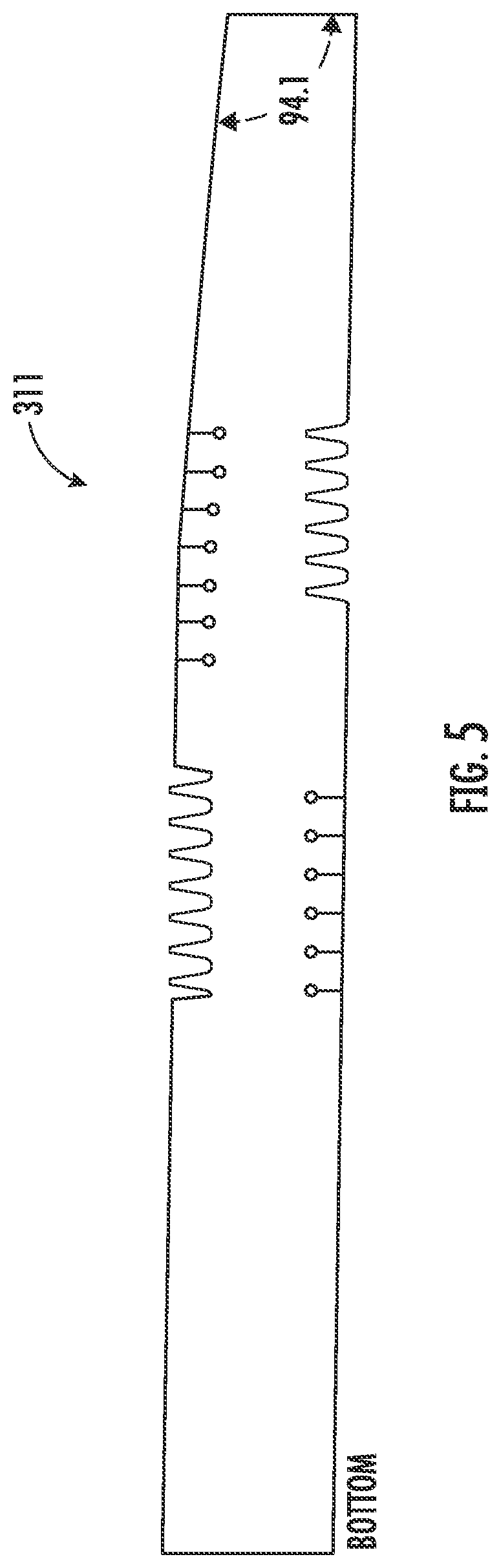 Patent US12102580 Figure 6 – Hospital bed with inflatable bladders with random inflation and related methods