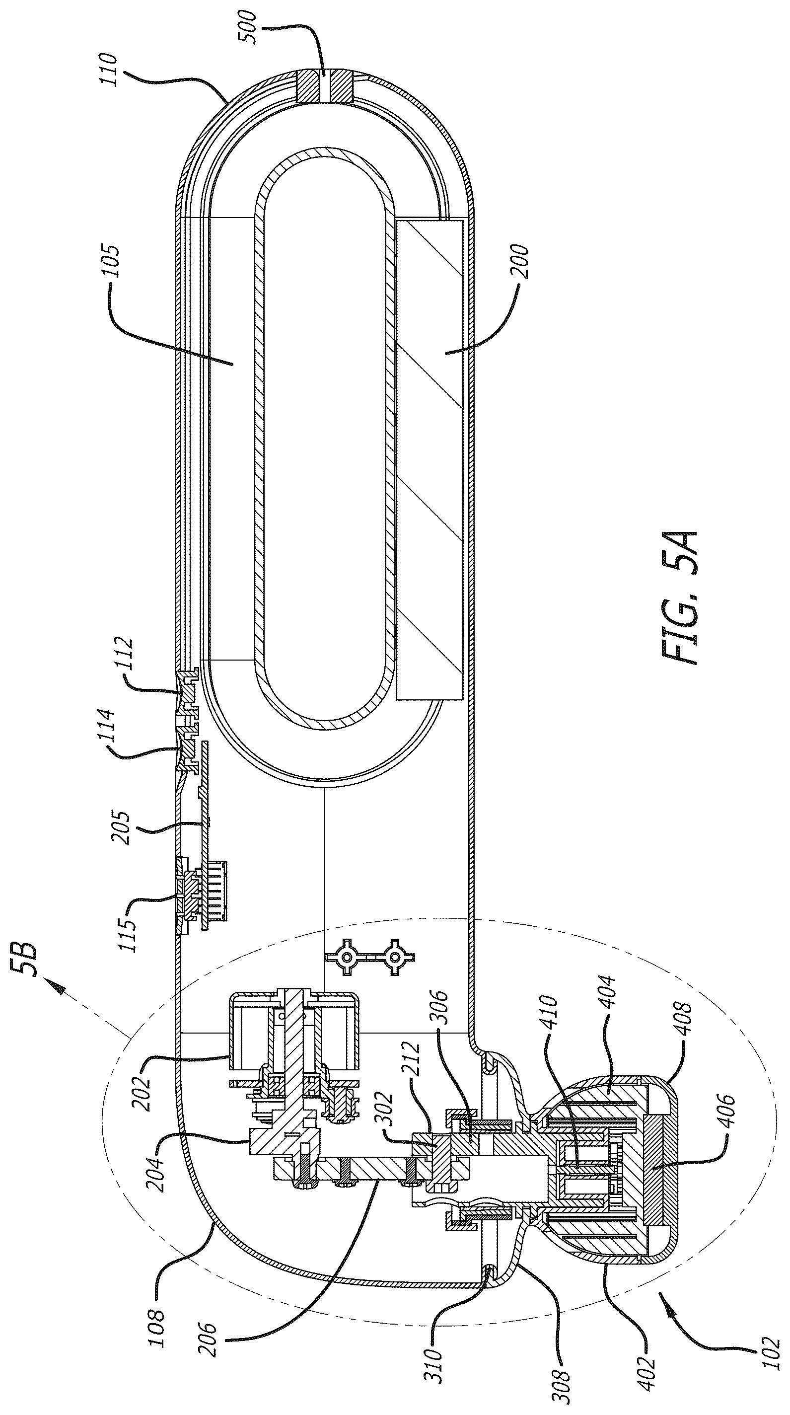 Patent US12102583 Figure 5 – Temperature-controlled massage node light indicator