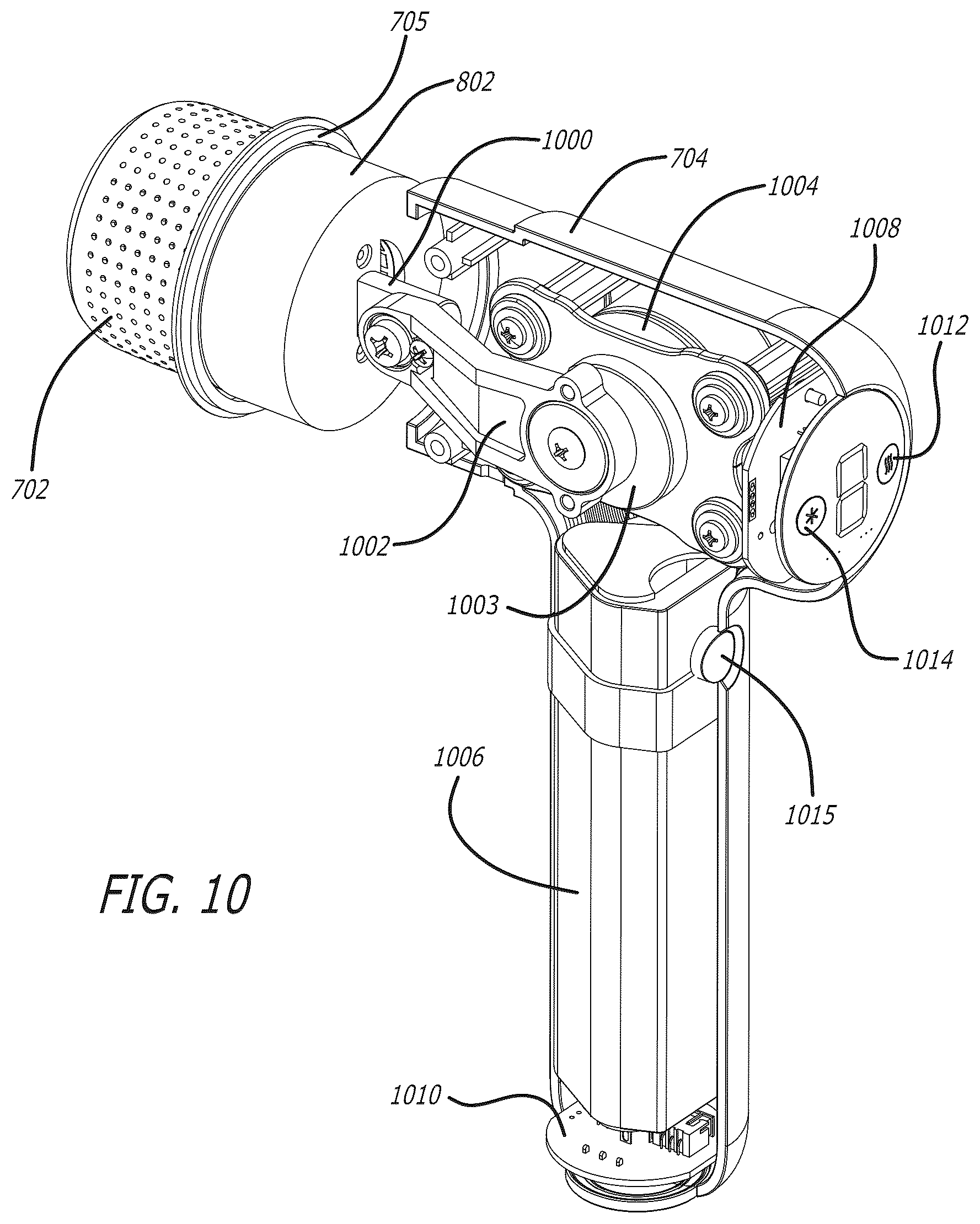 Patent US12102583 Figure 11 – Temperature-controlled massage node light indicator
