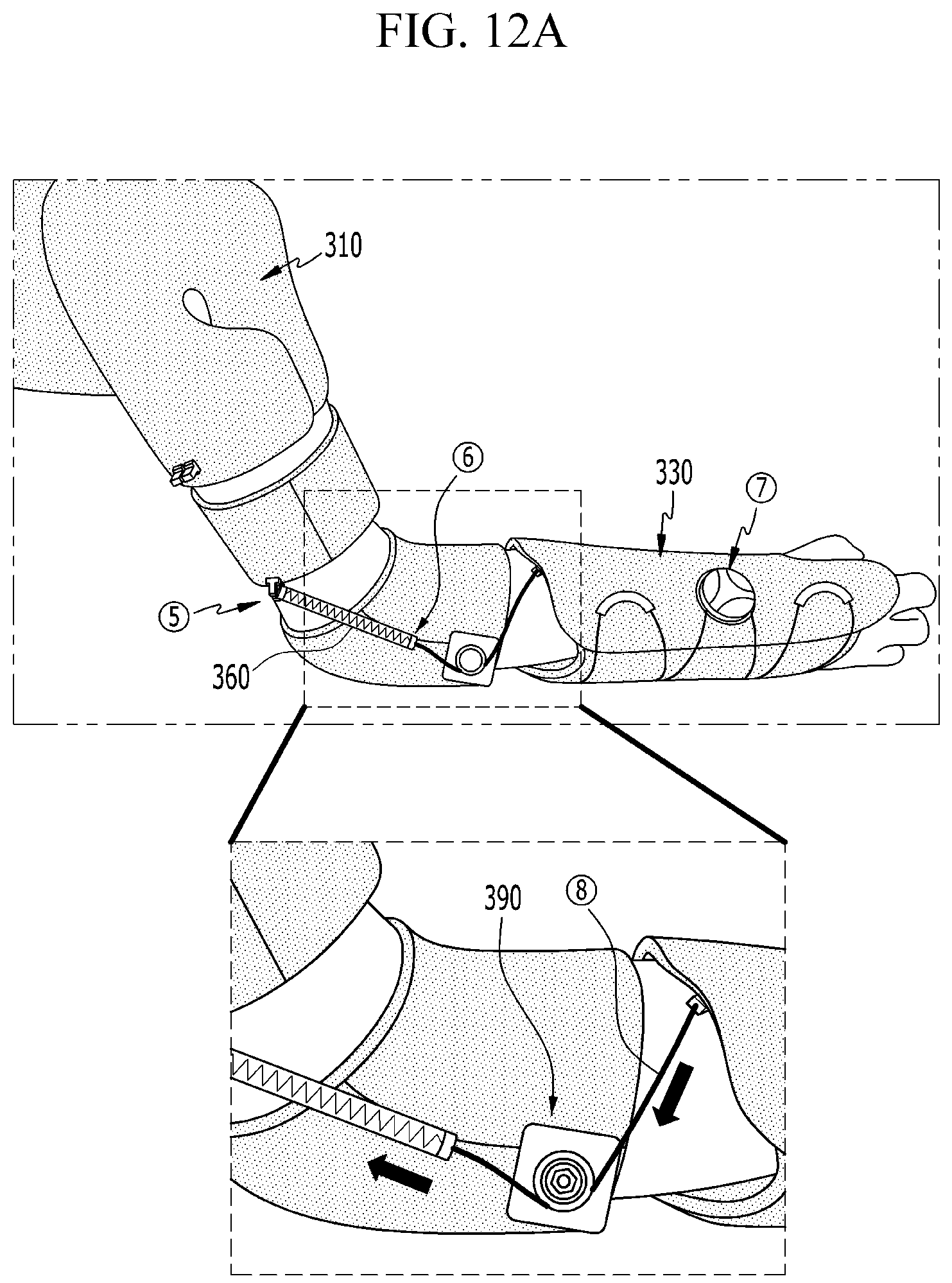 Patent US12102585 Figure 13 – Wearable robot for assisting upper limb movement by using artificial muscle