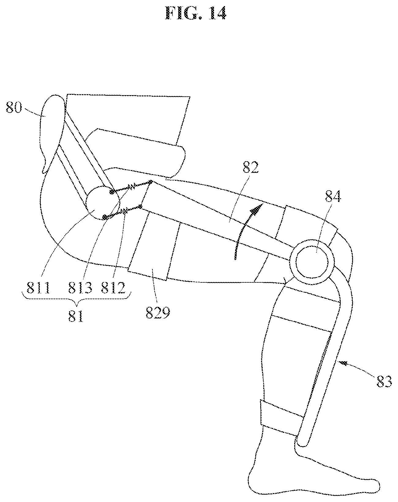 Patent US12102586 Figure 14 – Motion assistance apparatus
