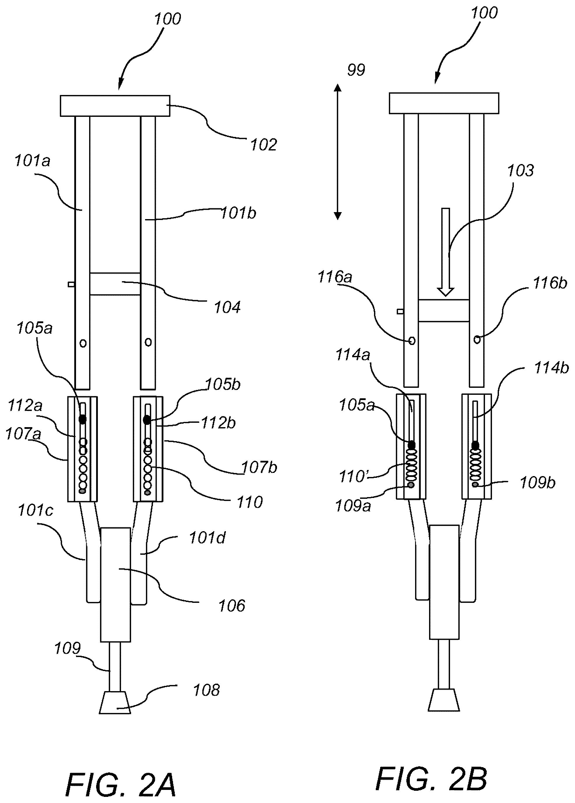 Patent US12102587 Figure 2 – Crutch