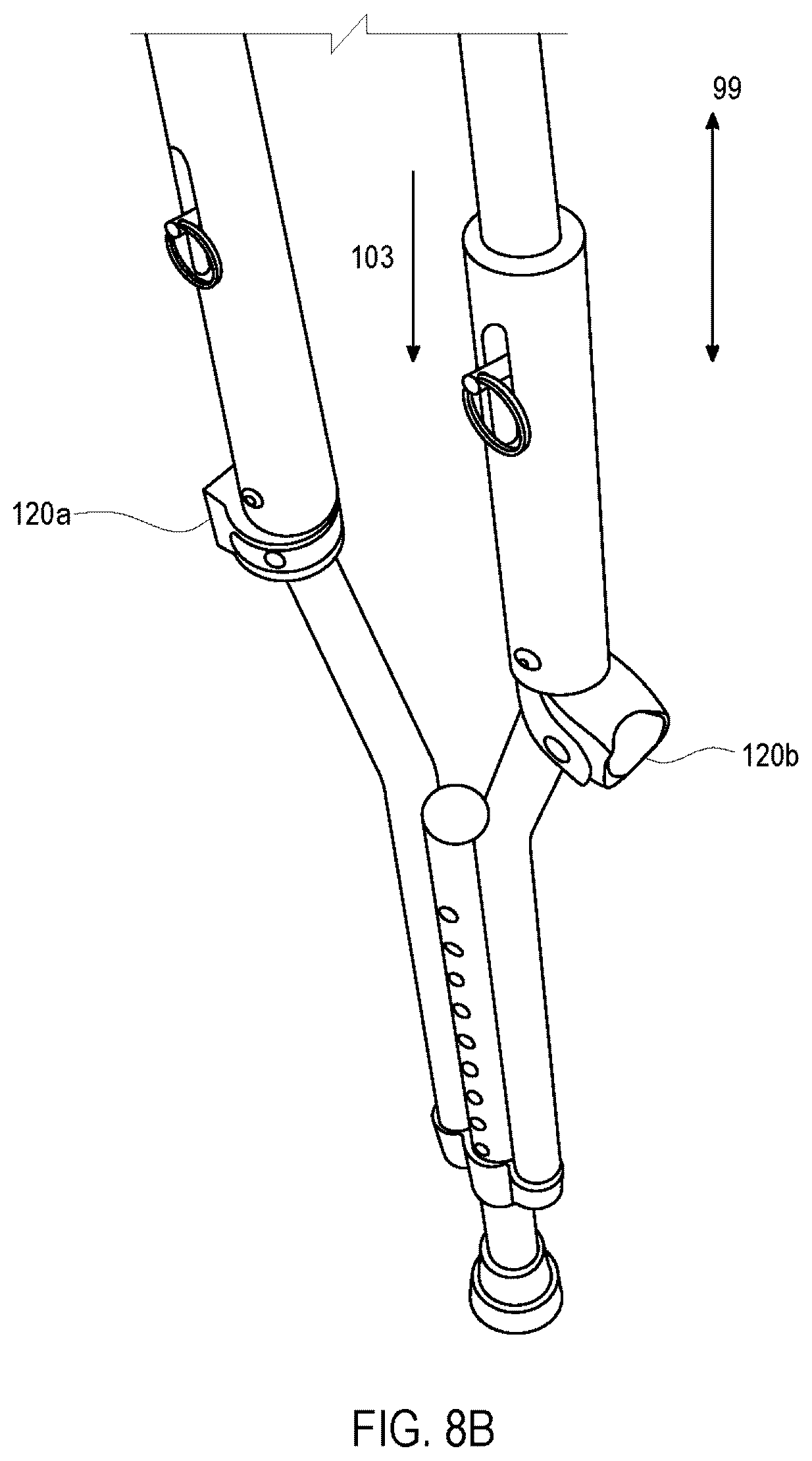 Patent US12102587 Figure 8 – Crutch