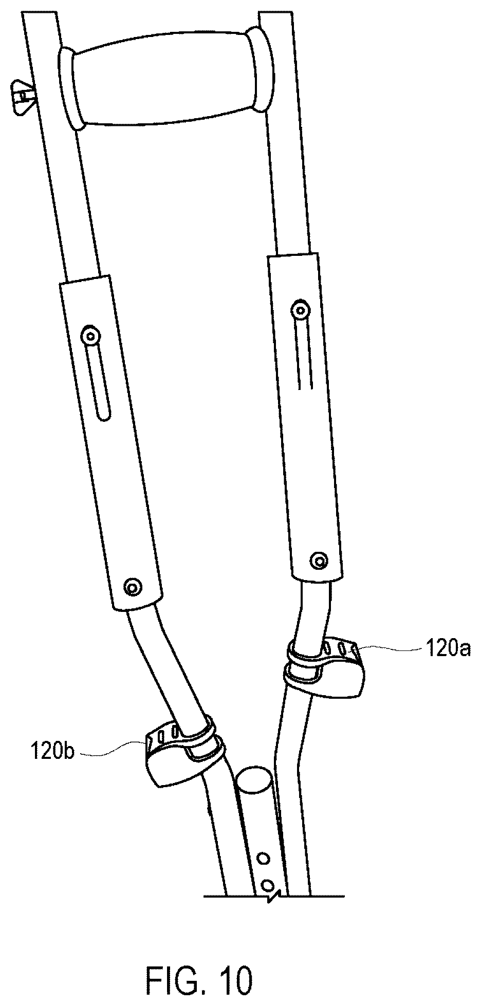 Patent US12102587 Figure 10 – Crutch