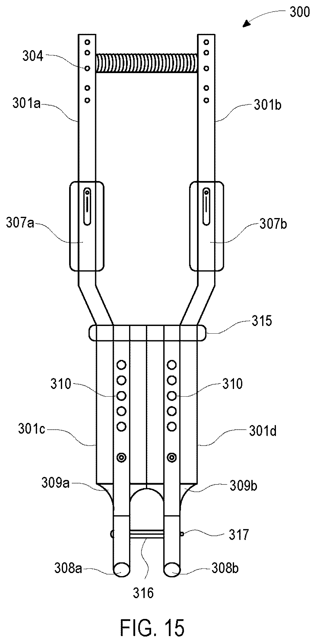 Patent US12102587 Figure 15 – Crutch