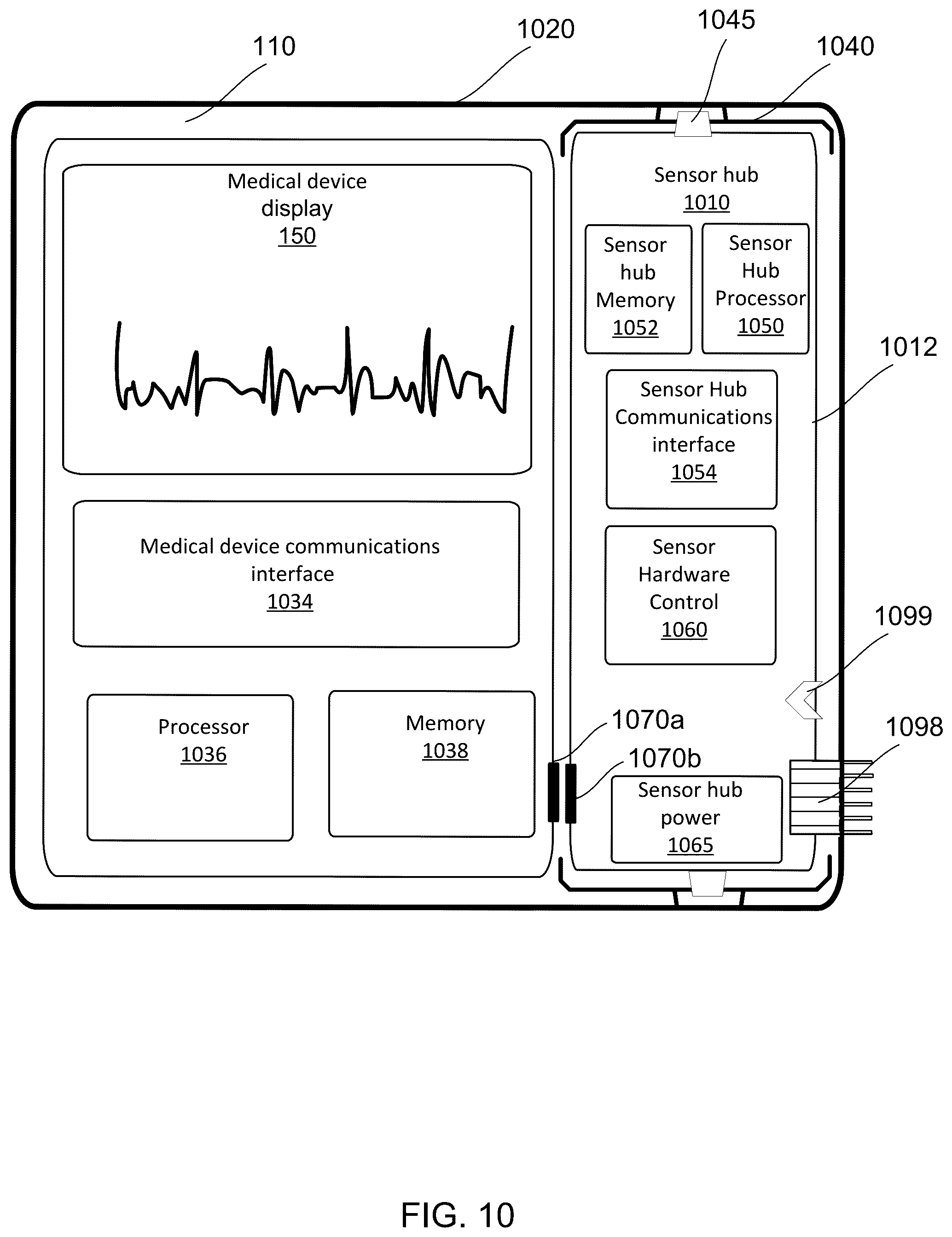 Patent US12102590 Figure 12 – Medical device system and hardware for sensor data acquisition