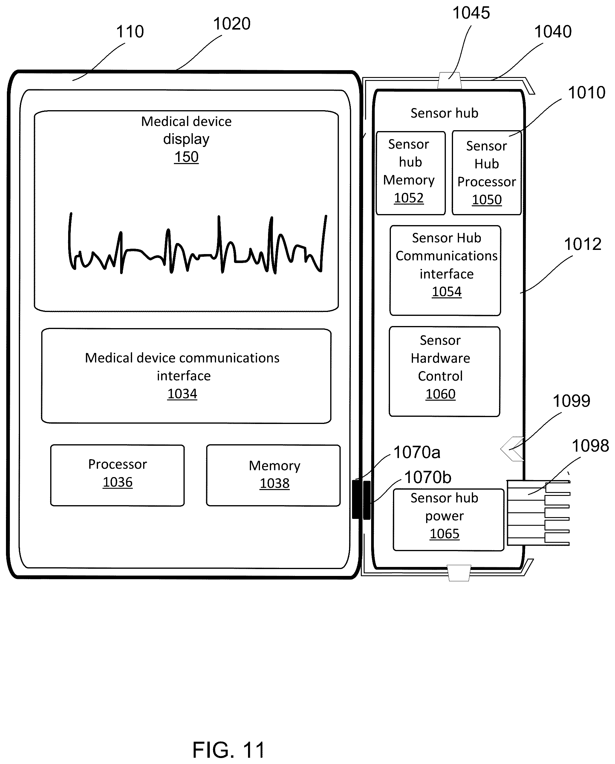 Patent US12102590 Figure 13 – Medical device system and hardware for sensor data acquisition