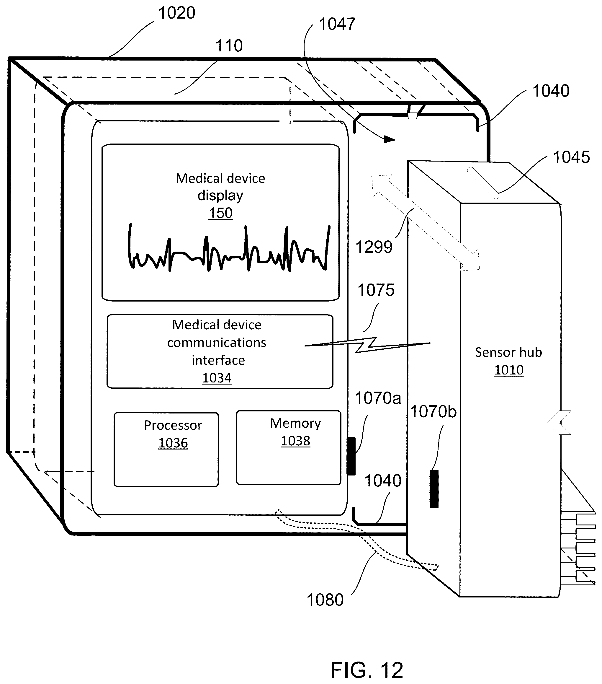 Patent US12102590 Figure 14 – Medical device system and hardware for sensor data acquisition