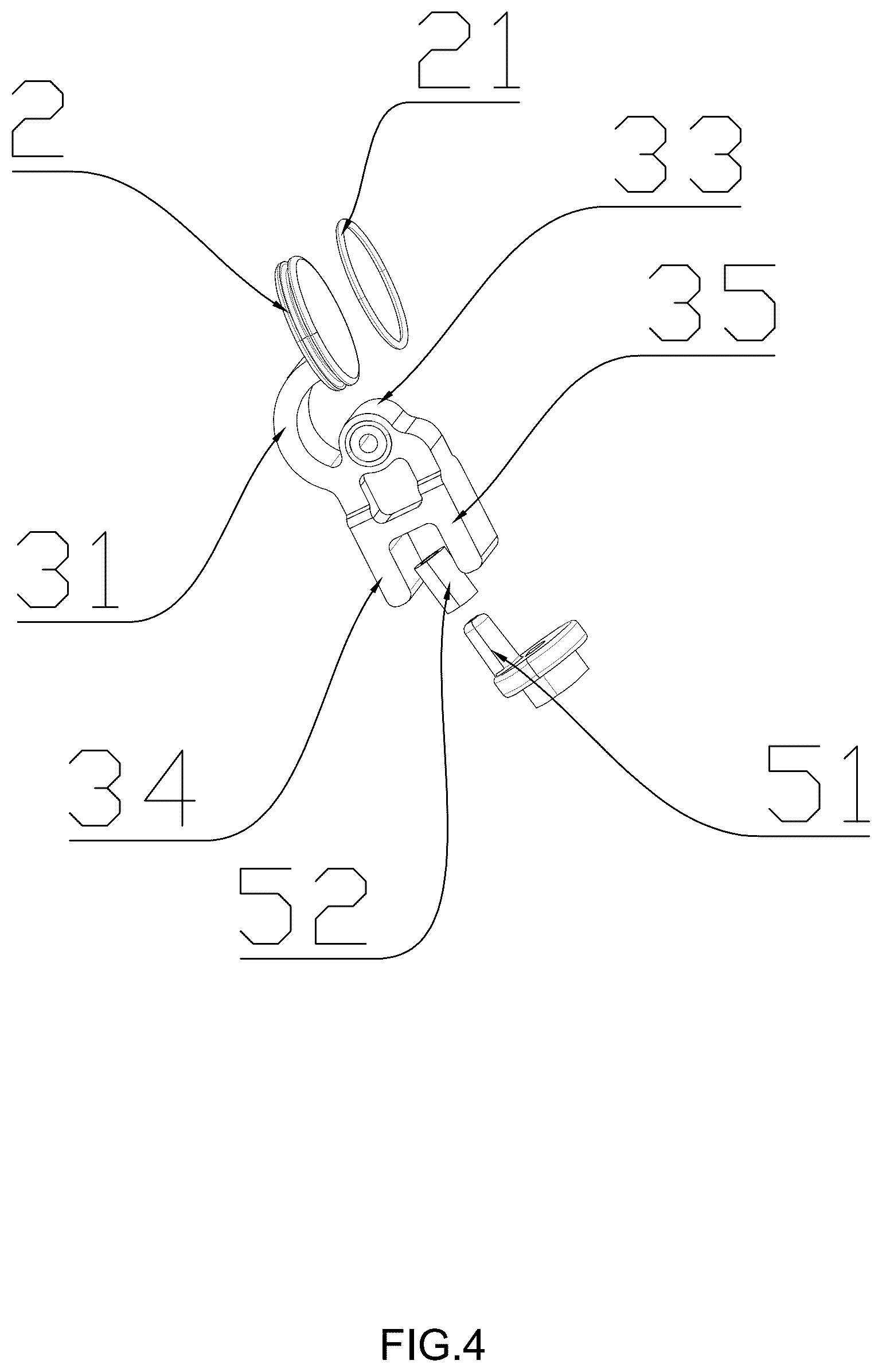 Patent US12102592 Figure 4 – Motor-linked blowing and sucking structure and health care tool using same