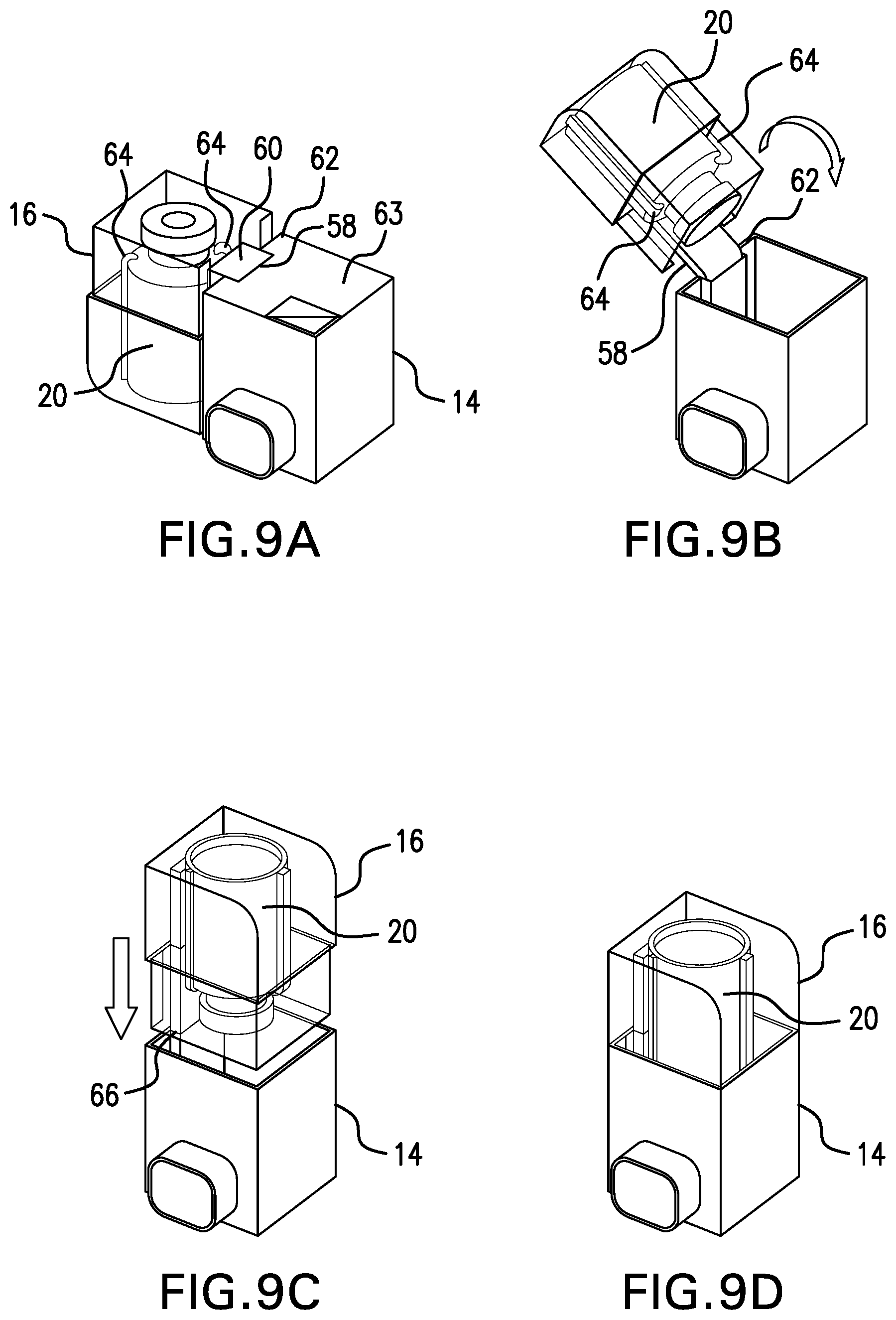 Patent US12102595 Figure 6 – Serially-connectable drug modules for combinatorial drug delivery device