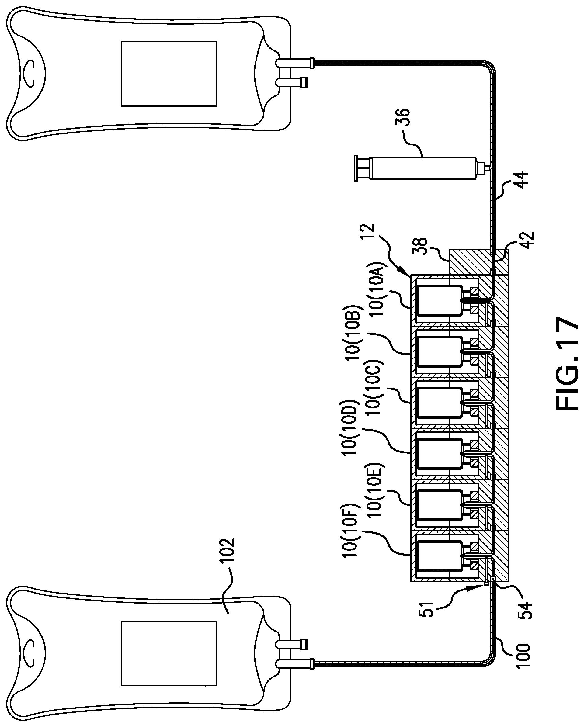 Patent US12102595 Figure 14 – Serially-connectable drug modules for combinatorial drug delivery device