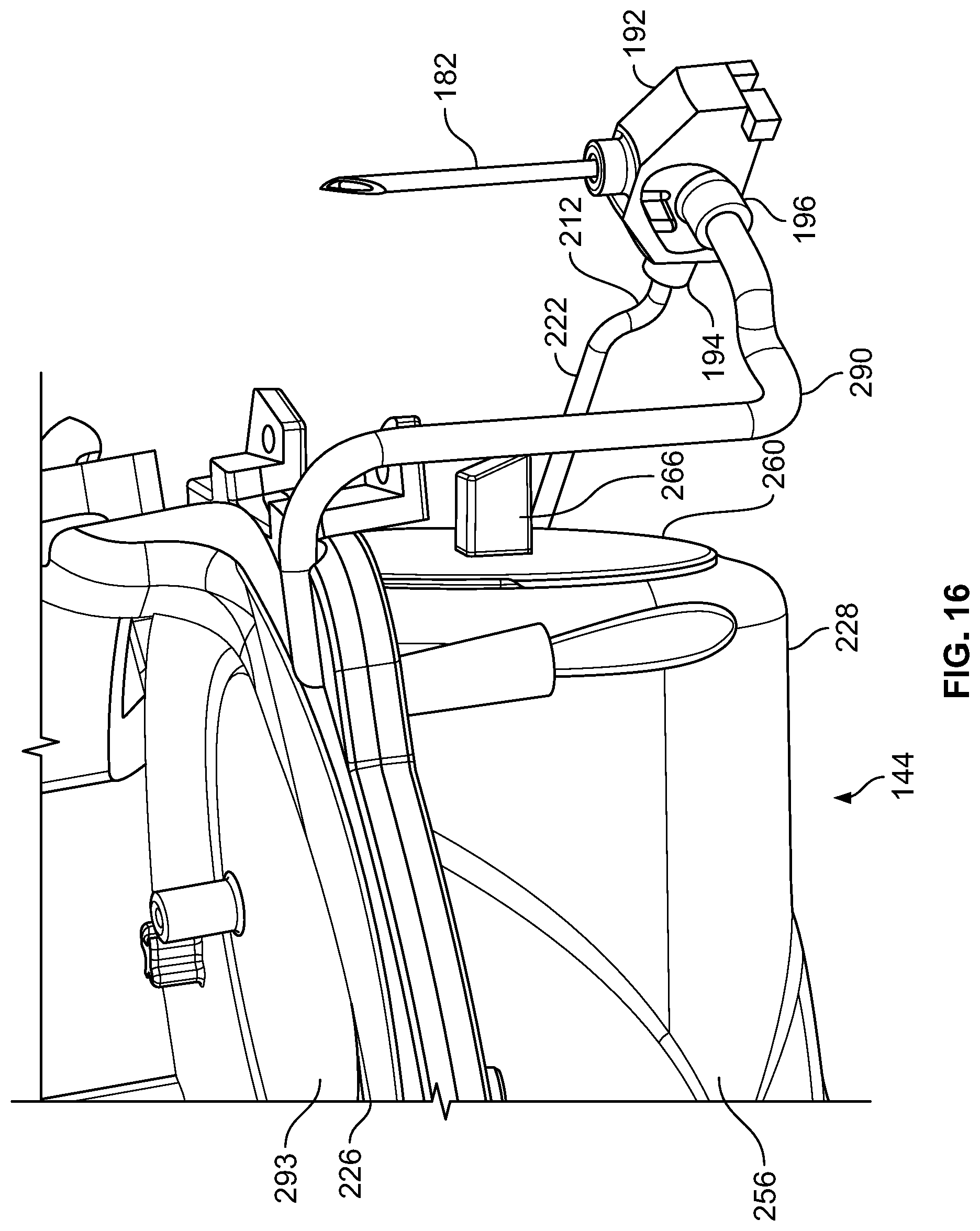 Patent US12102599 Figure 14 – Pressurized gas powered liquid transfer device and system