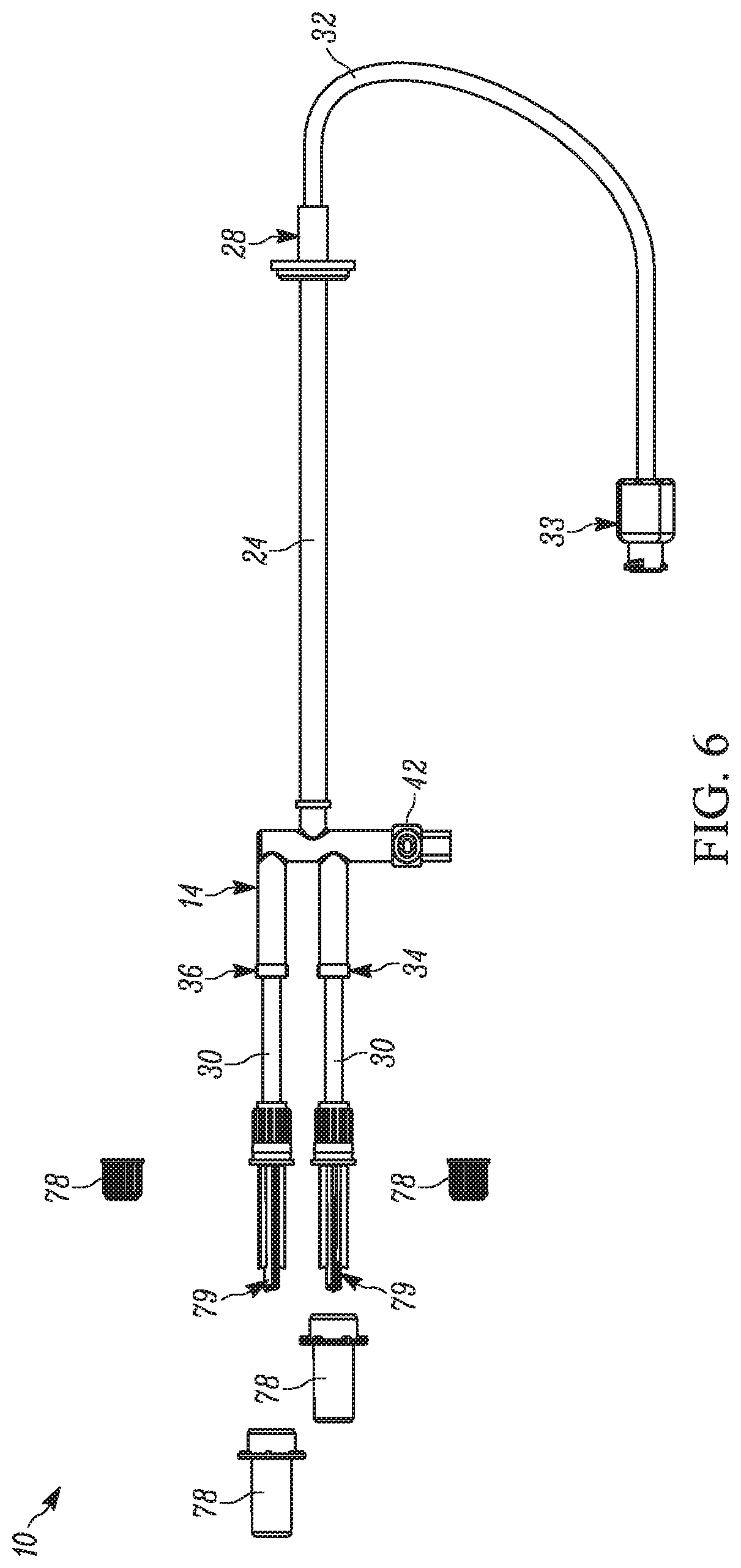 Patent US12102600 Figure 8 – Feeding set and enteral feeding pump assembly