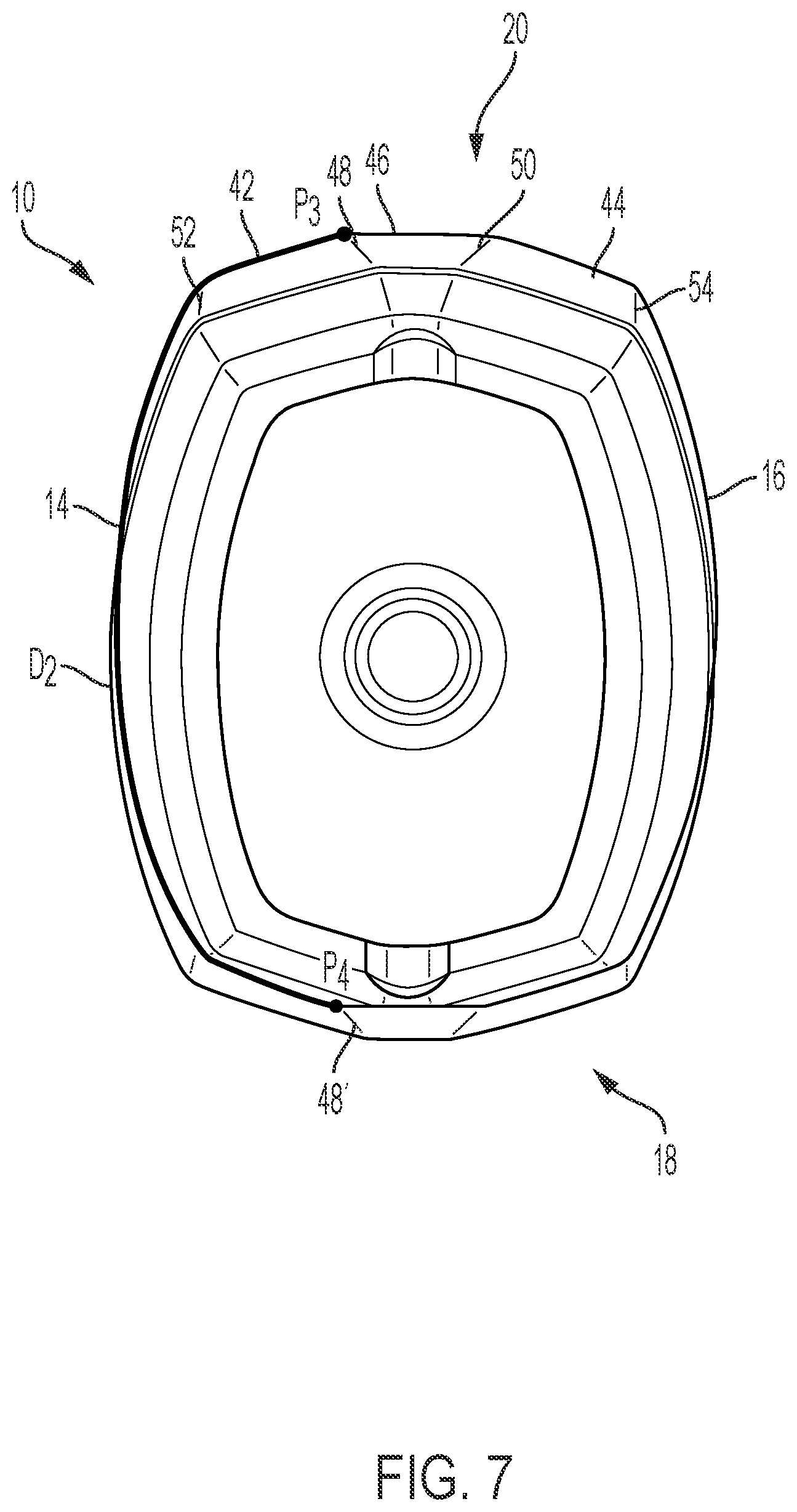Patent US12102603 Figure 7 – Transparent bottles including faceted side walls