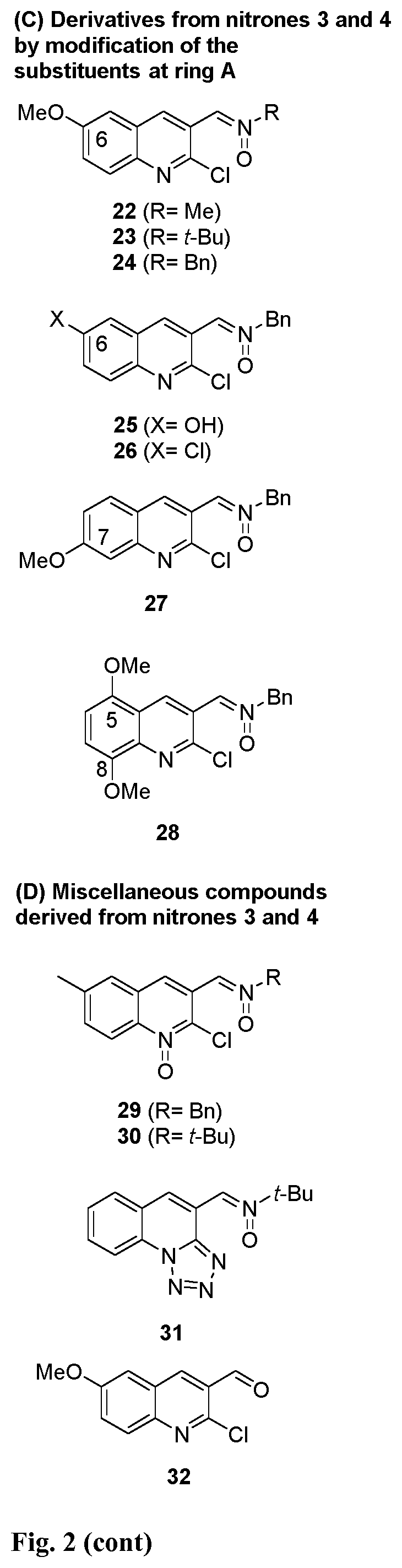 Patent US12102631 Figure 3 – Quinolylnitrones for the treatment and prevention of a cerebral stroke or ischaemia