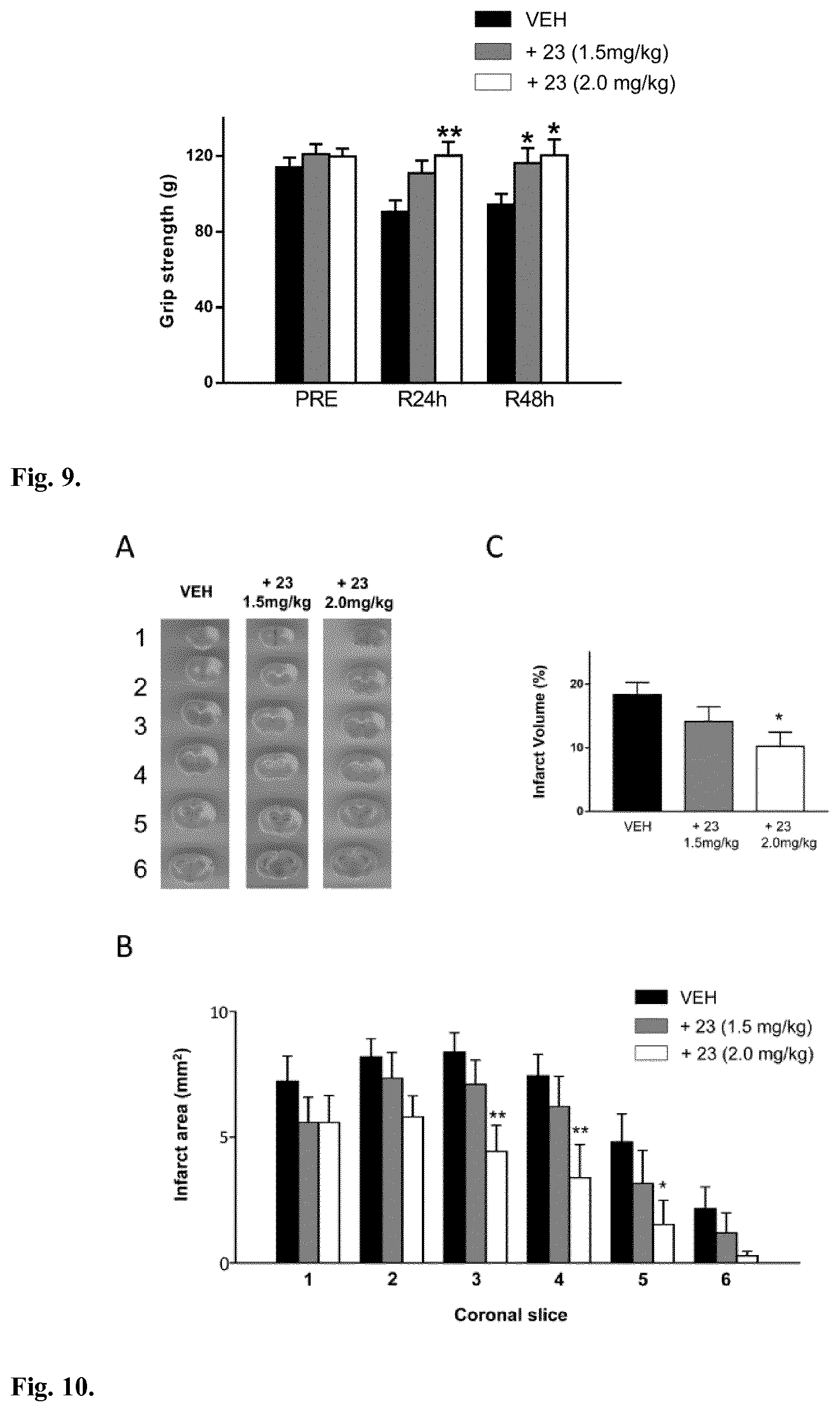 Patent US12102631 Figure 8 – Quinolylnitrones for the treatment and prevention of a cerebral stroke or ischaemia
