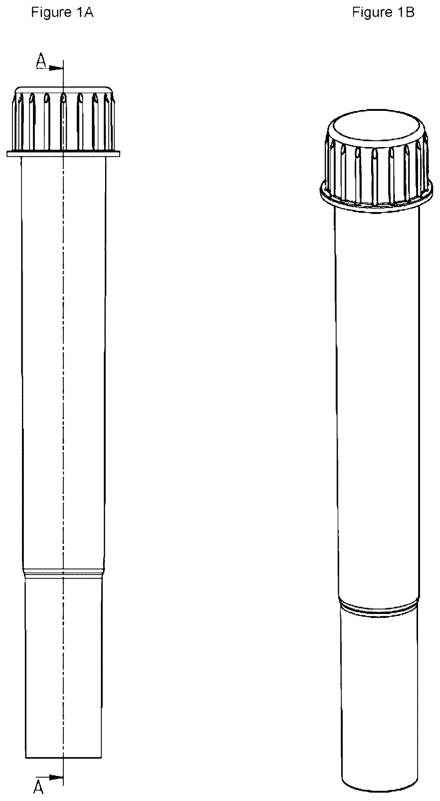 Patent US12102668 Figure 1 – Process, tube and device for the preparation of wound healant composition