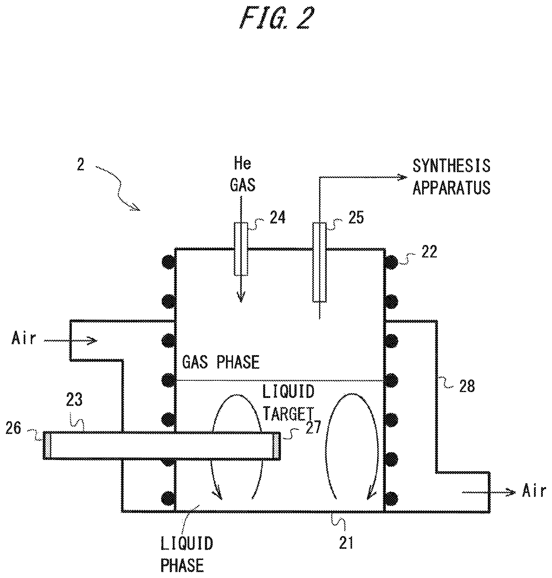 Patent US12102694 Figure 2 – Radiolabeled compound producing method and producing apparatus, radiolabeled compound and radioisotope producing apparatus
