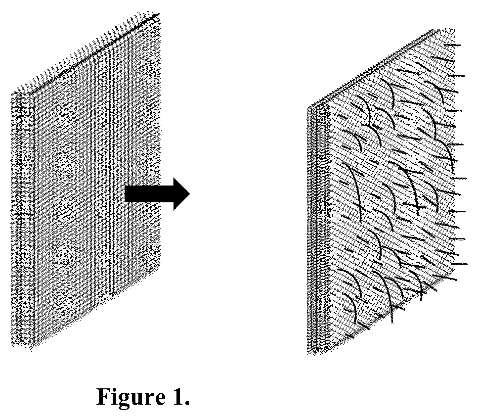 Patent US12102722 Figure 1 – Napped coated wound dressing