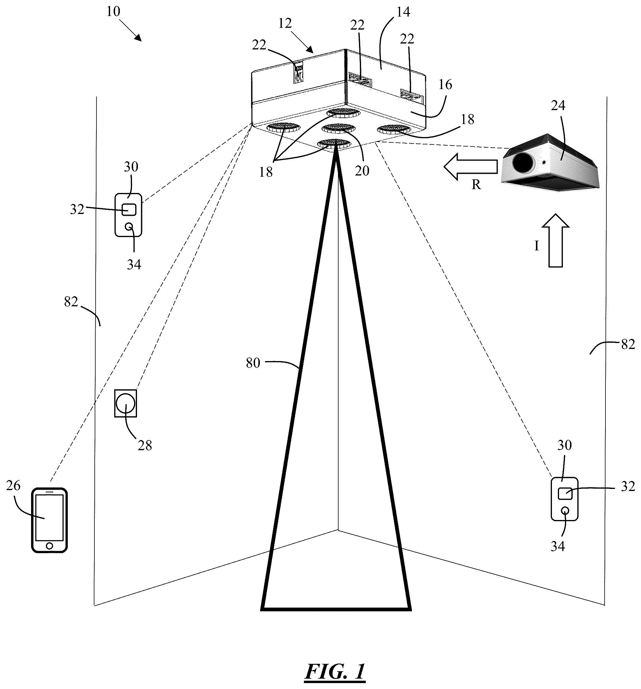 Patent US12102723 Figure 1 – Sterilizing system