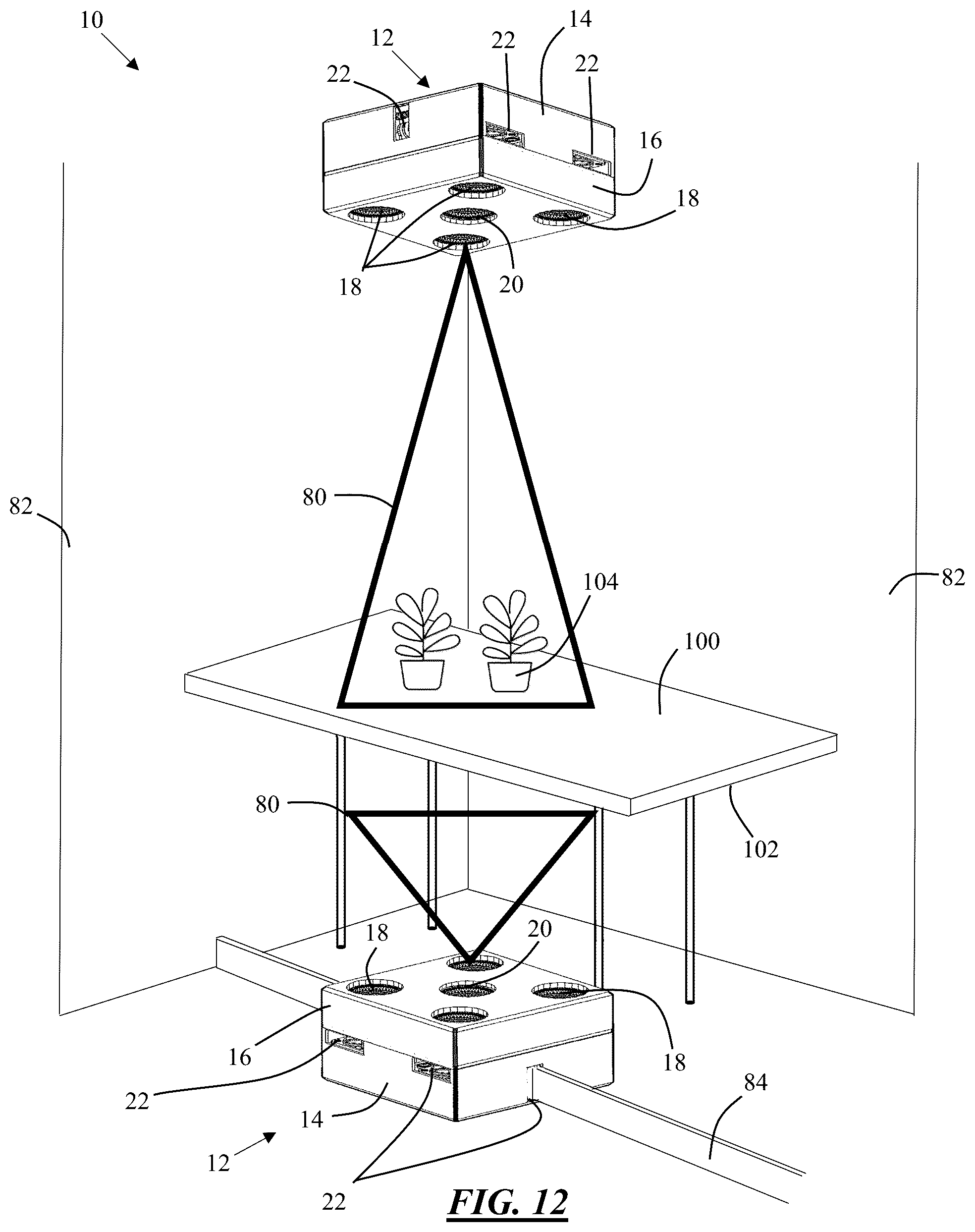 Patent US12102723 Figure 8 – Sterilizing system