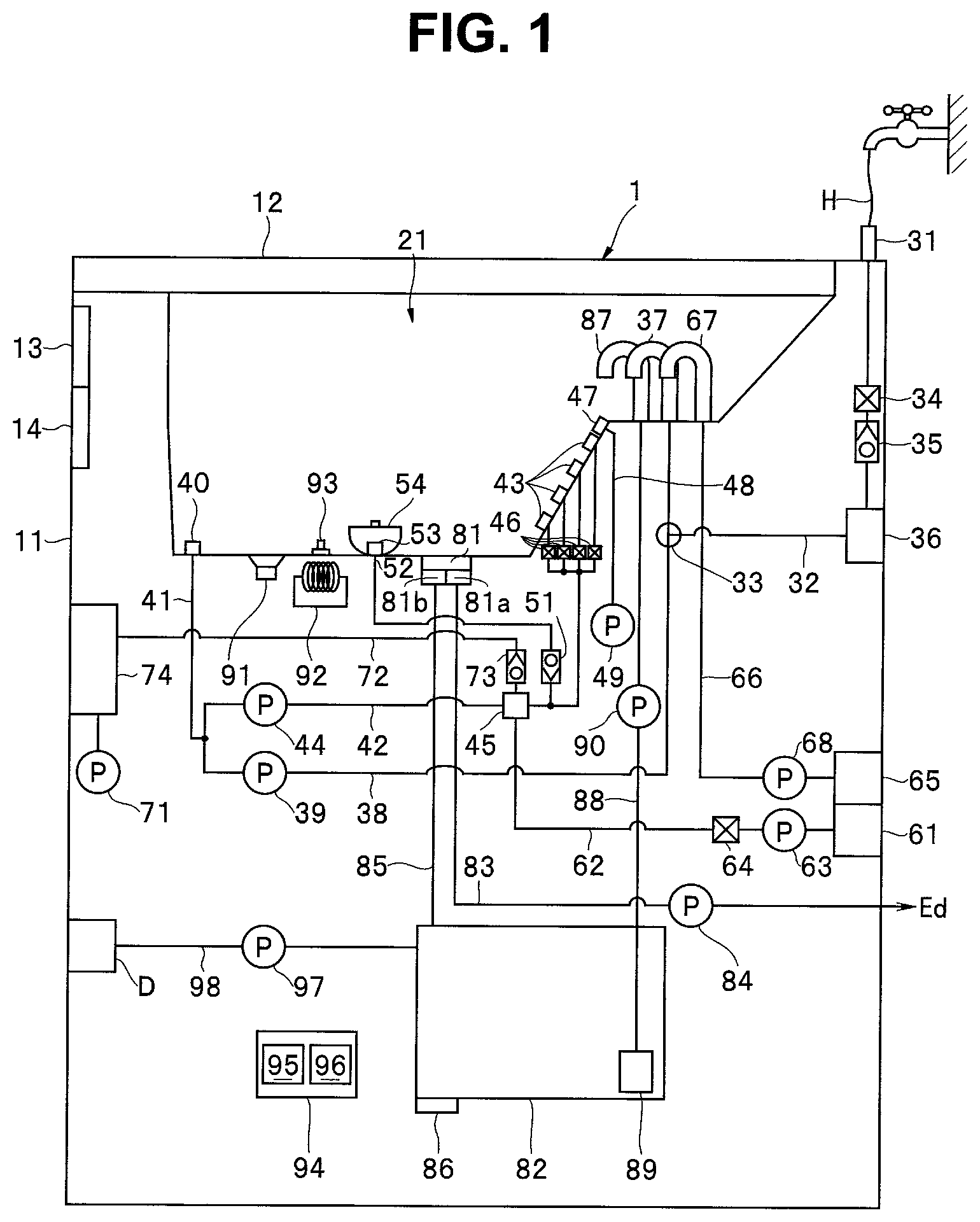 Patent US12102725 Figure 1 – Endoscope reprocessor and bottle