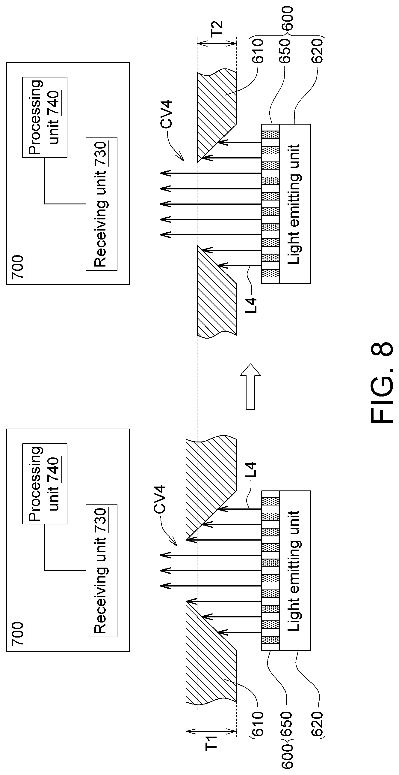 Patent US12102728 Figure 6 – Electronic device with antibacterial effect detection and portable device
