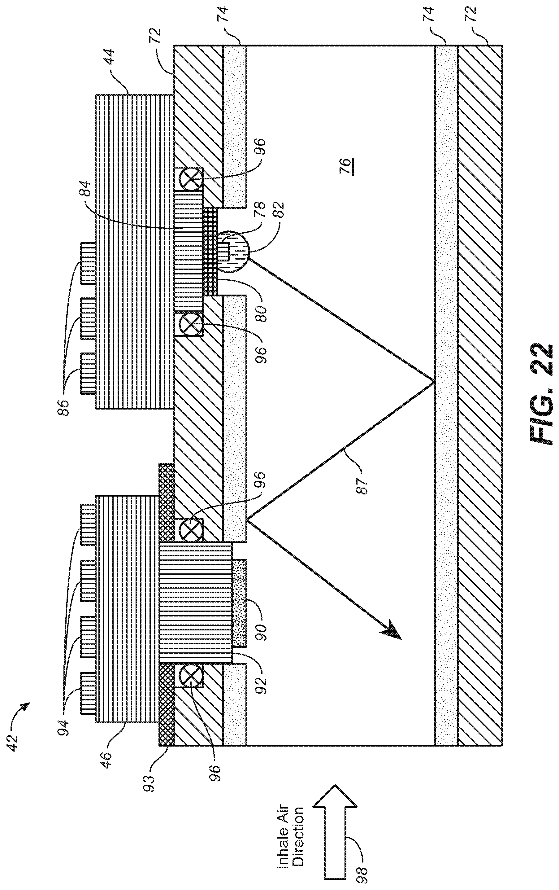 Patent US12102741 Figure 12 – Protective face mask using UVC LEDs