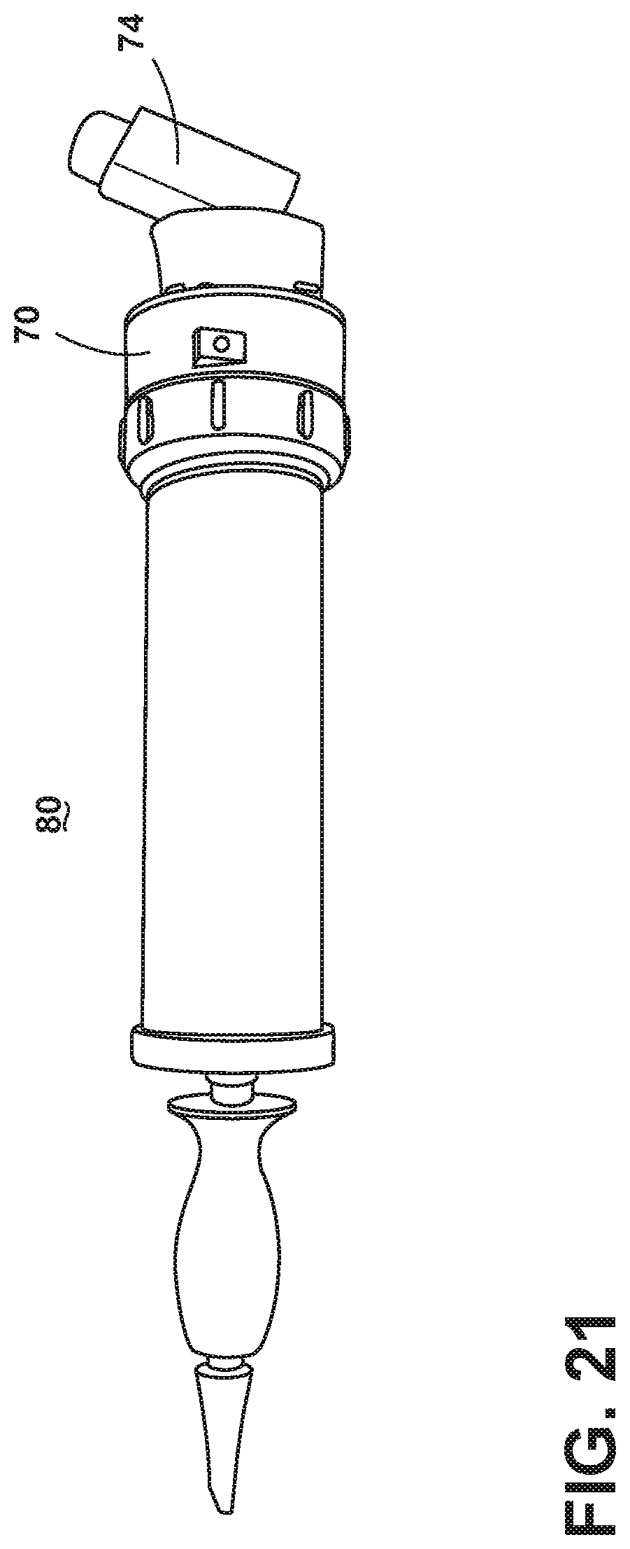 Patent US12102751 Figure 19 – Positive pressure inhaler for delivery of inhalable medication and methods for use