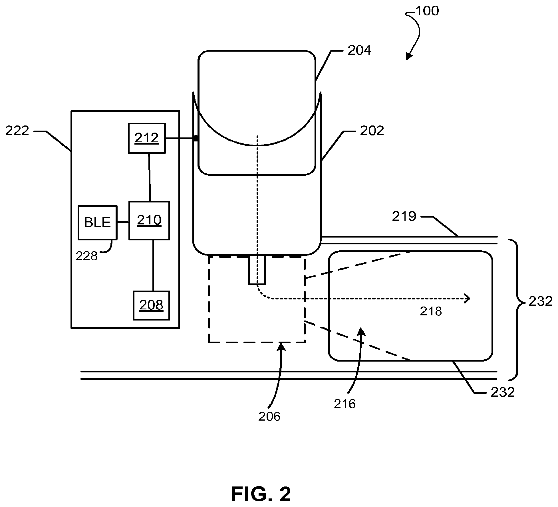 Patent US12102752 Figure 2 – Inhaler with orientation sensor
