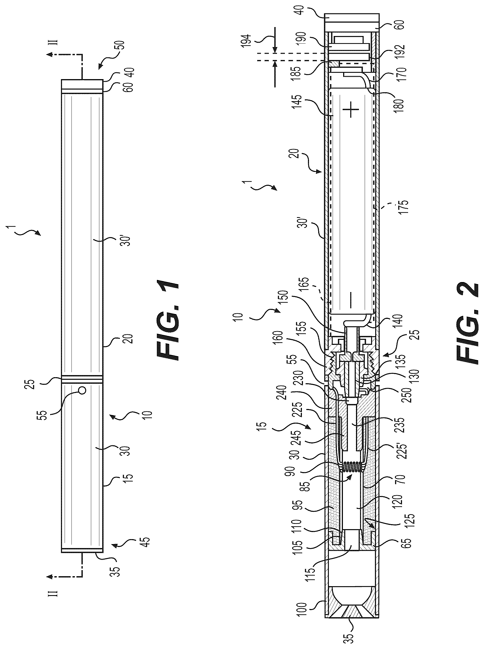 Patent US12102753 Figure 1 – Topography apparatus for electronic vaping device
