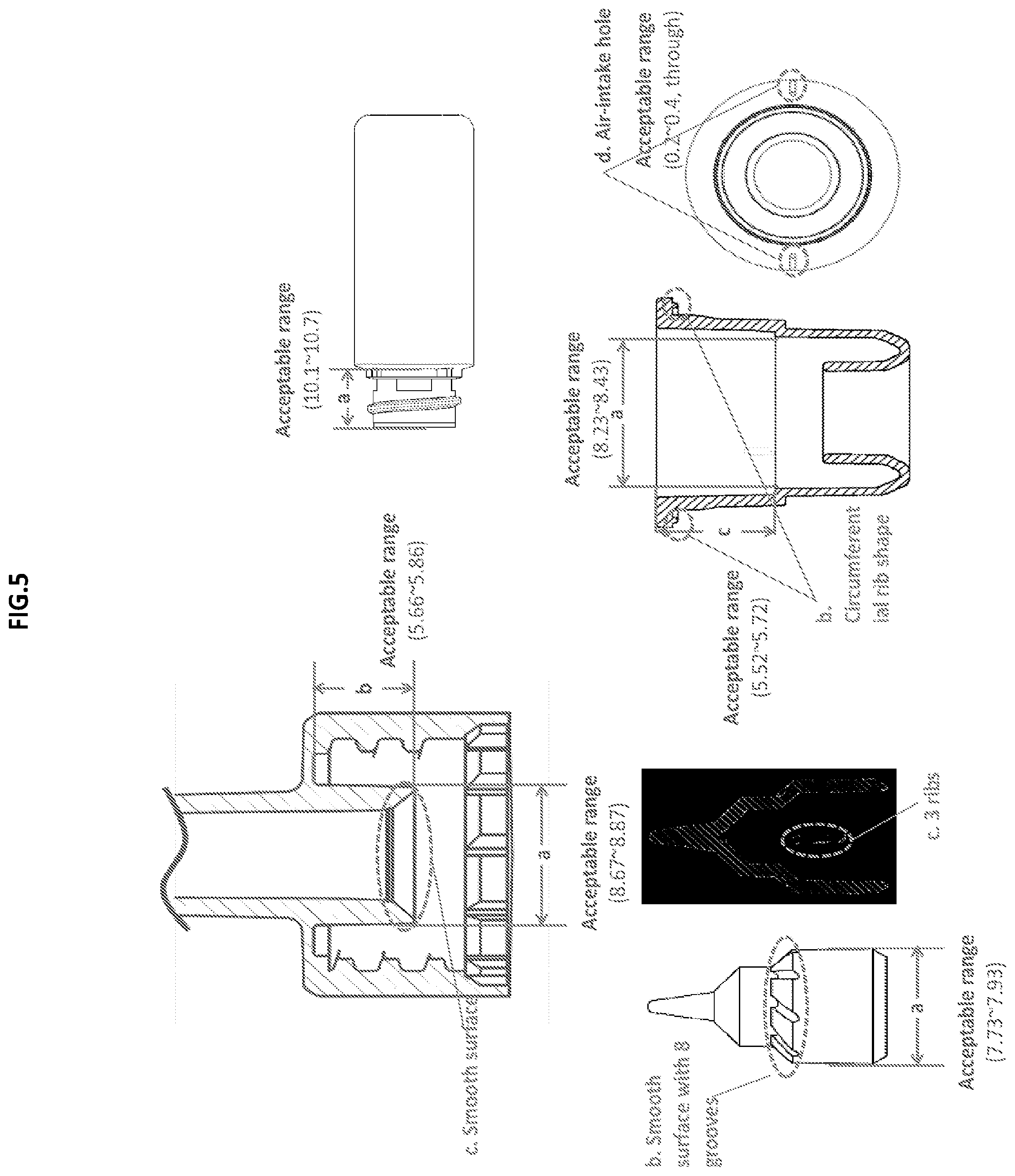 Patent US12102754 Figure 5 – Intranasal delivery devices