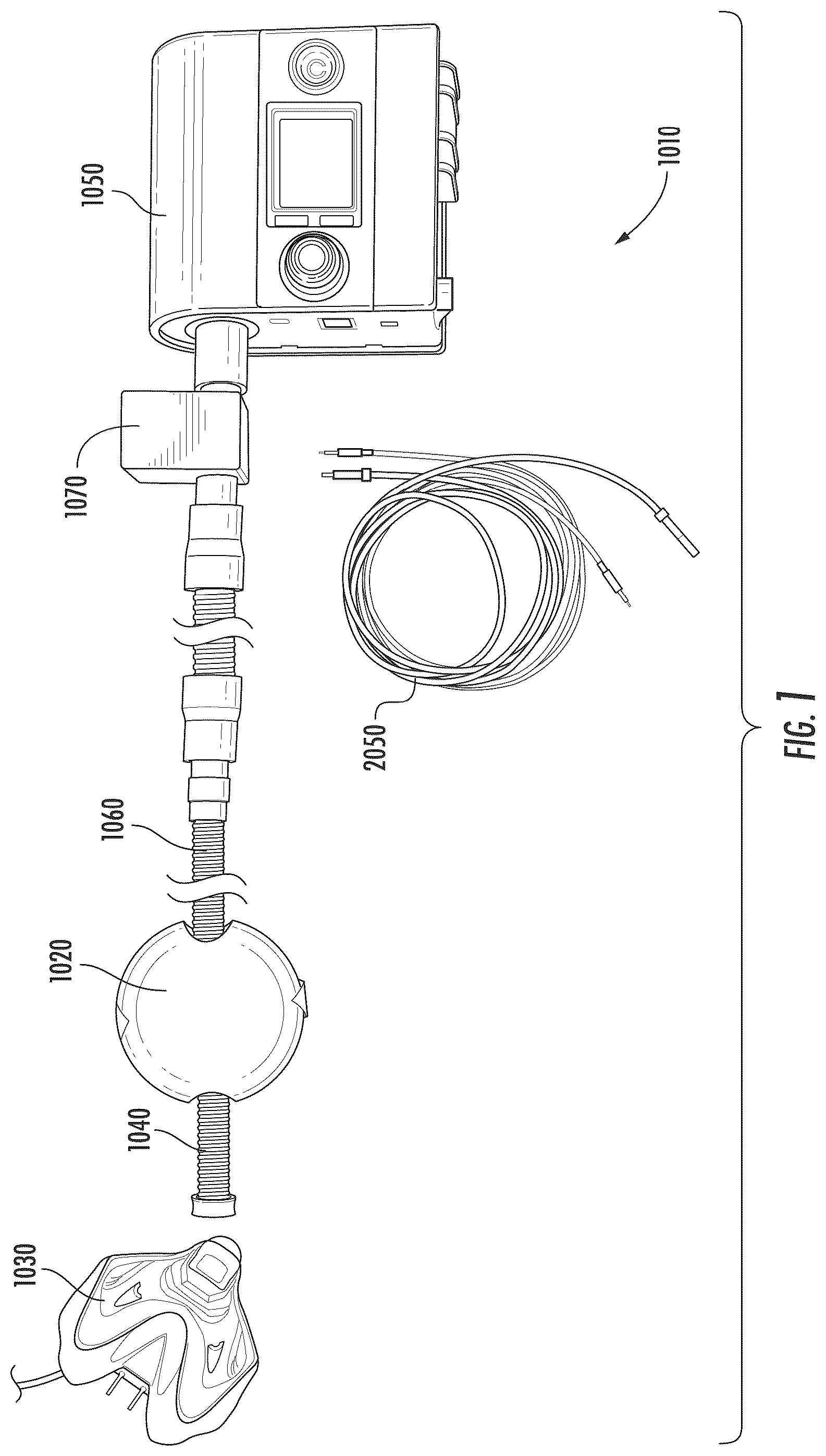 Patent US12102758 Figure 1 – Method and system for treating central sleep apnea