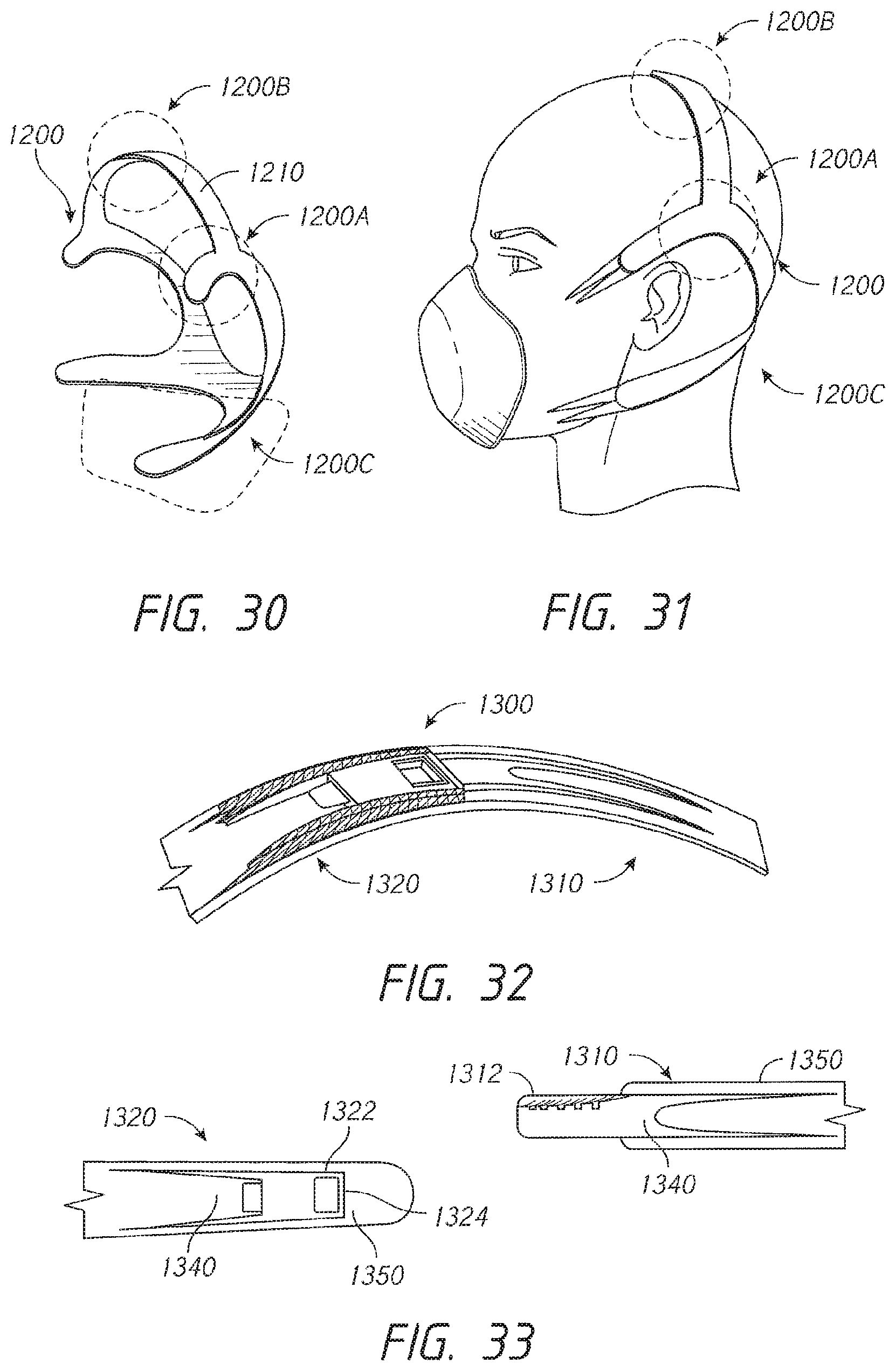 Patent US12102765 Figure 16 – Headgear assemblies and interface assemblies with headgear