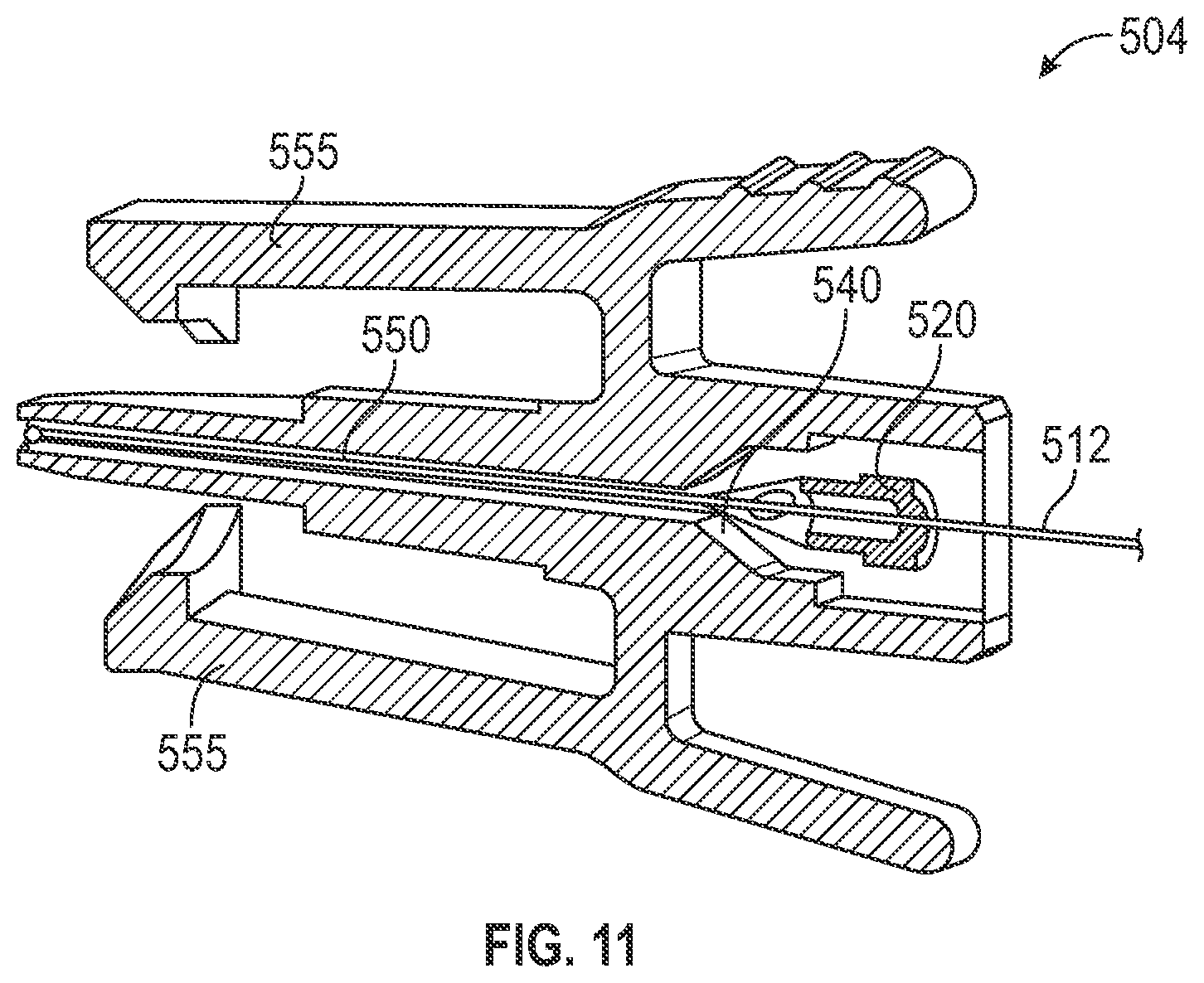 Patent US12102774 Figure 11 – Vascular access device assembly facilitating single-handed patency probe advancement
