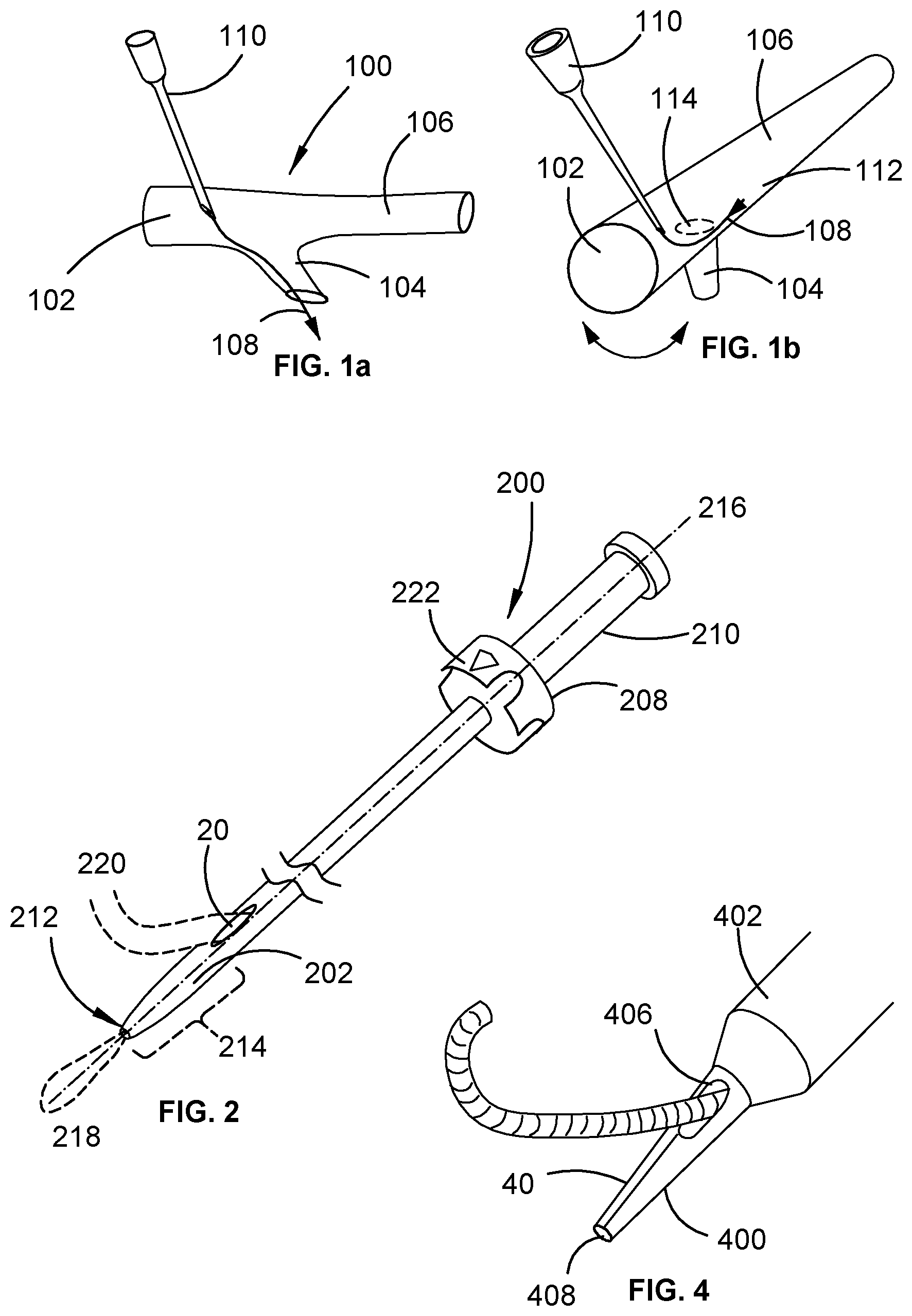 Patent US12102779 Figure 1 – Obturator, sheath and method for using same