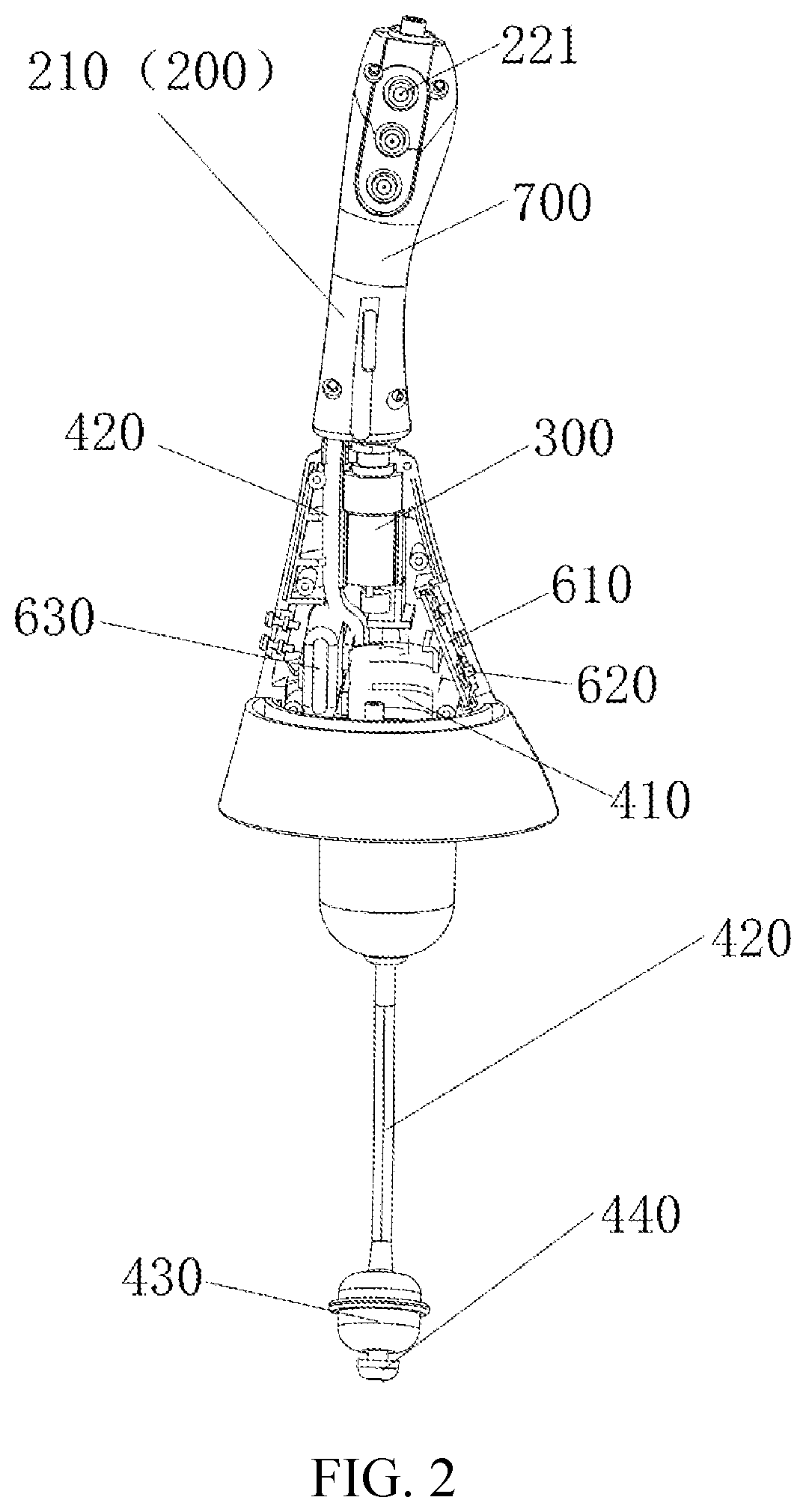 Patent US12102783 Figure 2 – Electric flusher