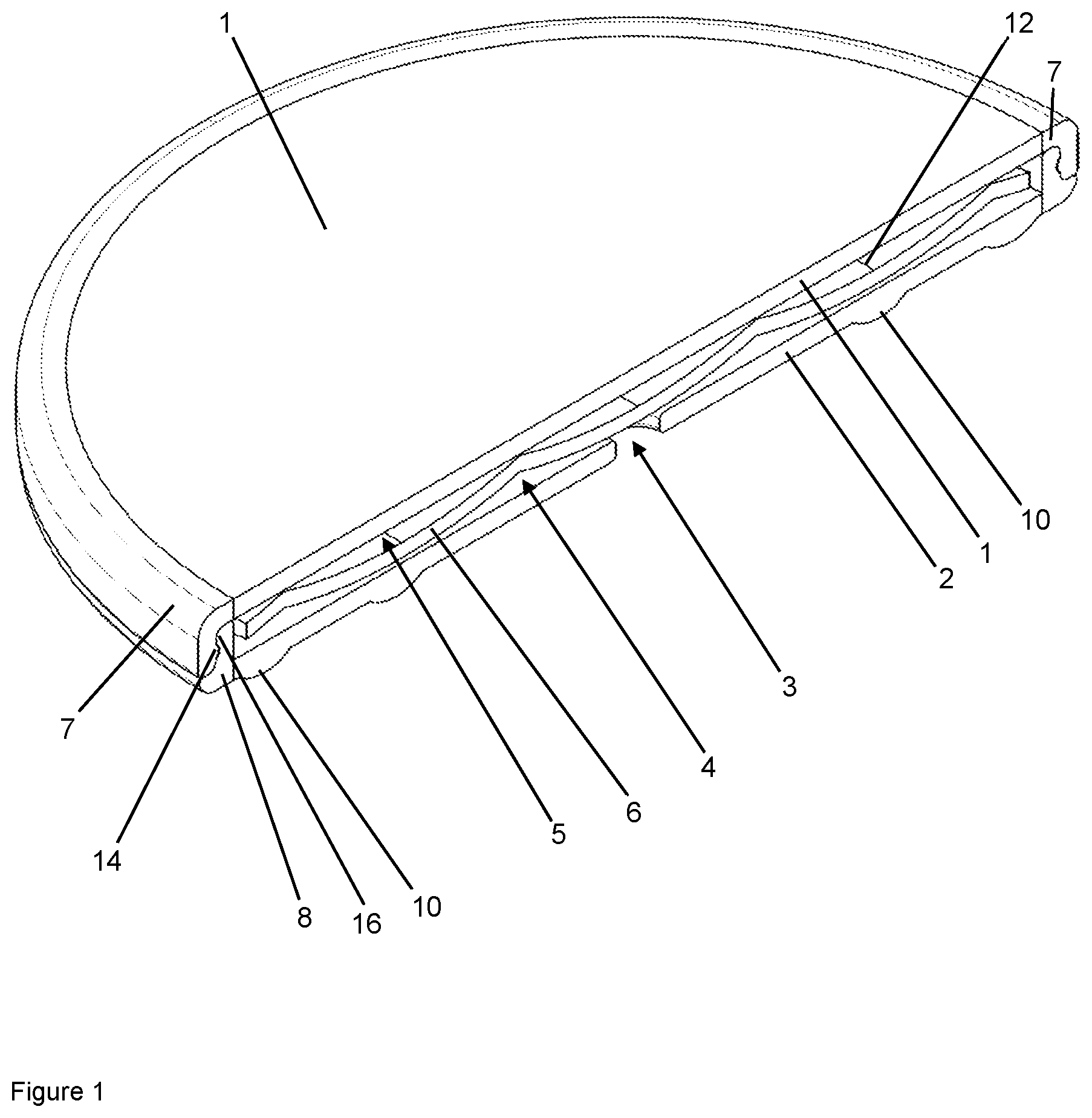Patent US12102784 Figure 1 – Implant for local active ingredient release