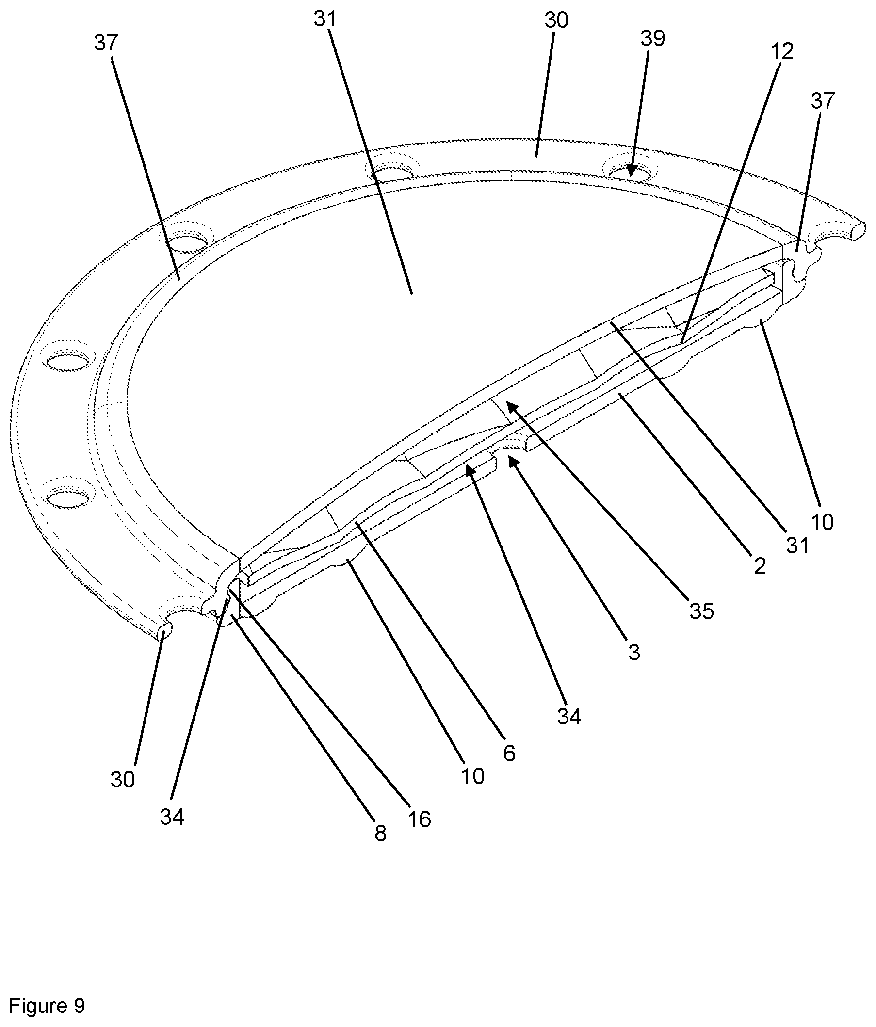 Patent US12102784 Figure 9 – Implant for local active ingredient release