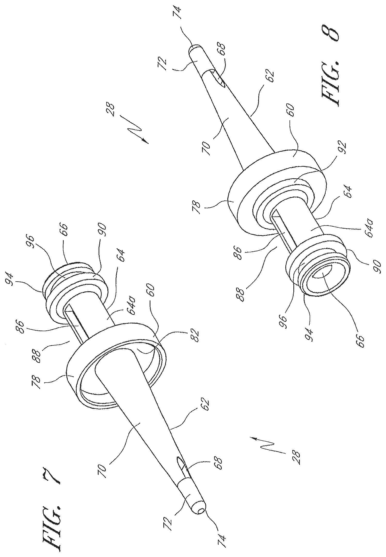 Patent US12102786 Figure 7 – Medical connector with elongated portion within seal collar