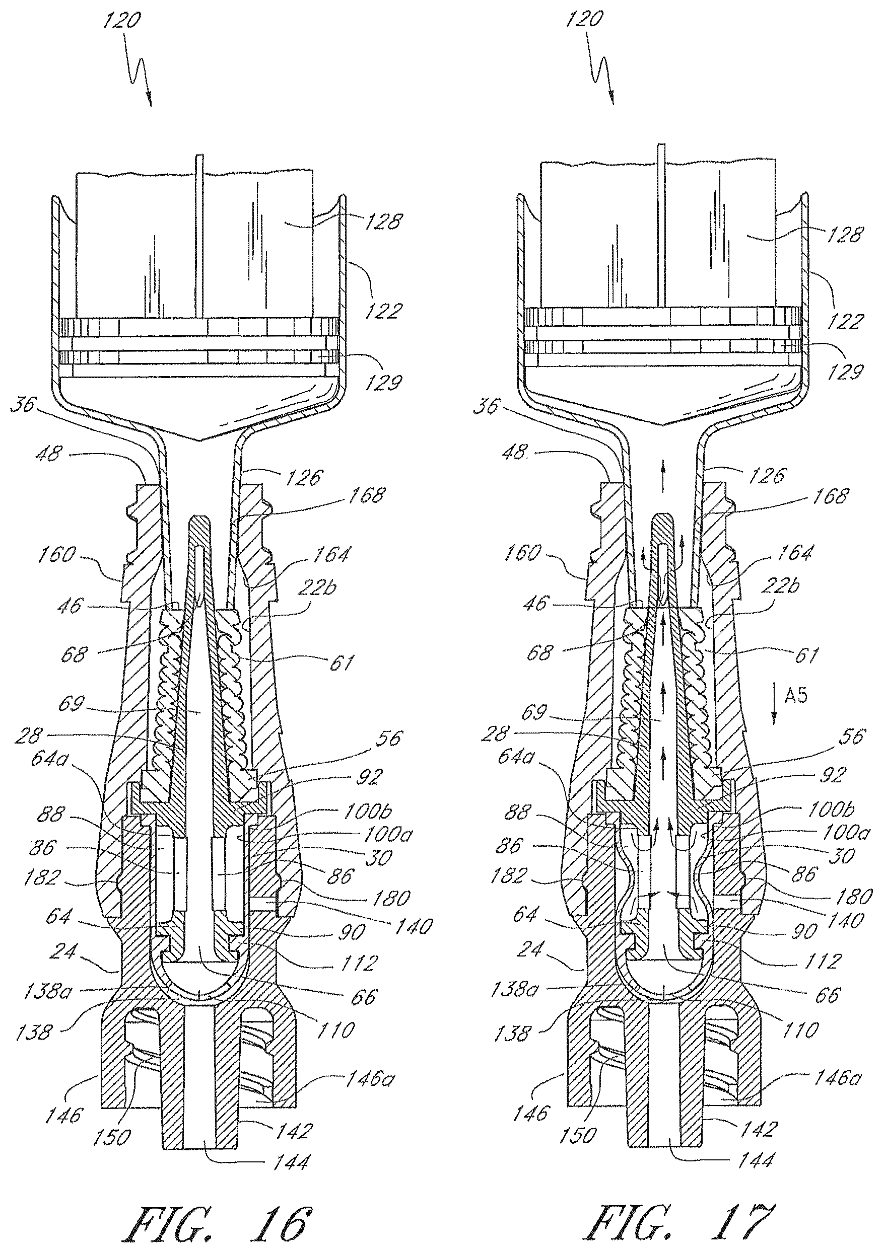 Patent US12102786 Figure 12 – Medical connector with elongated portion within seal collar